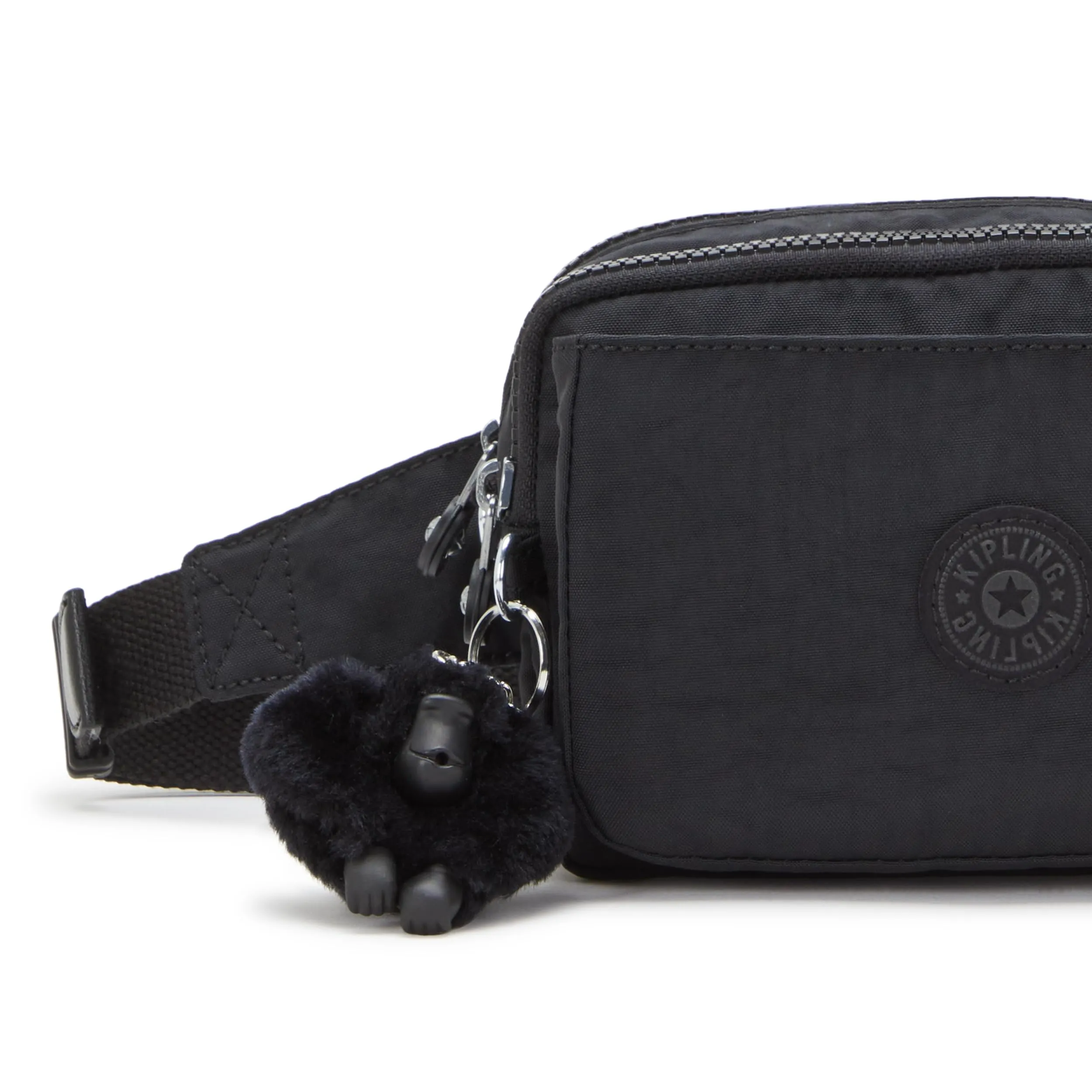 Kipling Abanu Multi Borsa a tracolla trasformabile in marsupio, Black Noir - immagine 5