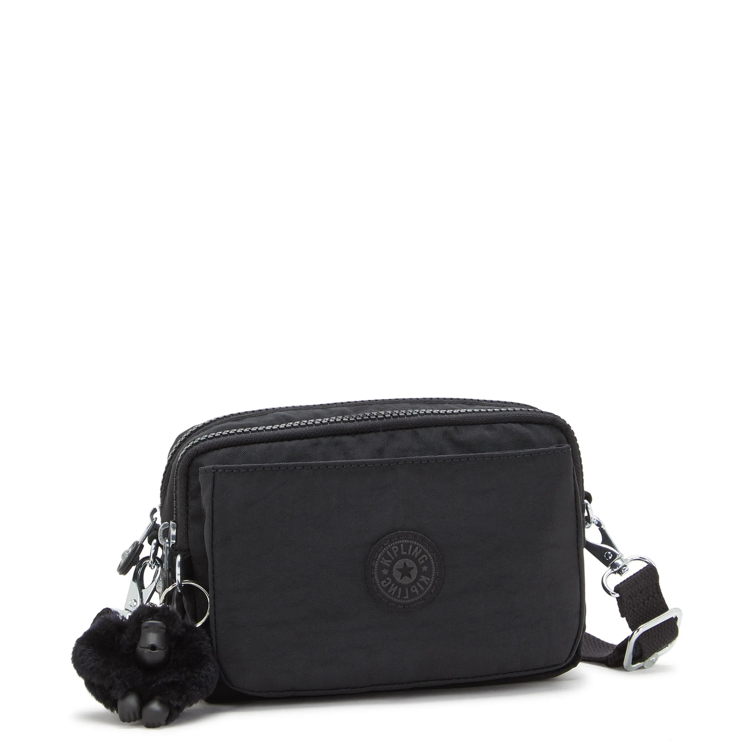Kipling Abanu Multi Borsa a tracolla trasformabile in marsupio, Black Noir - immagine 6