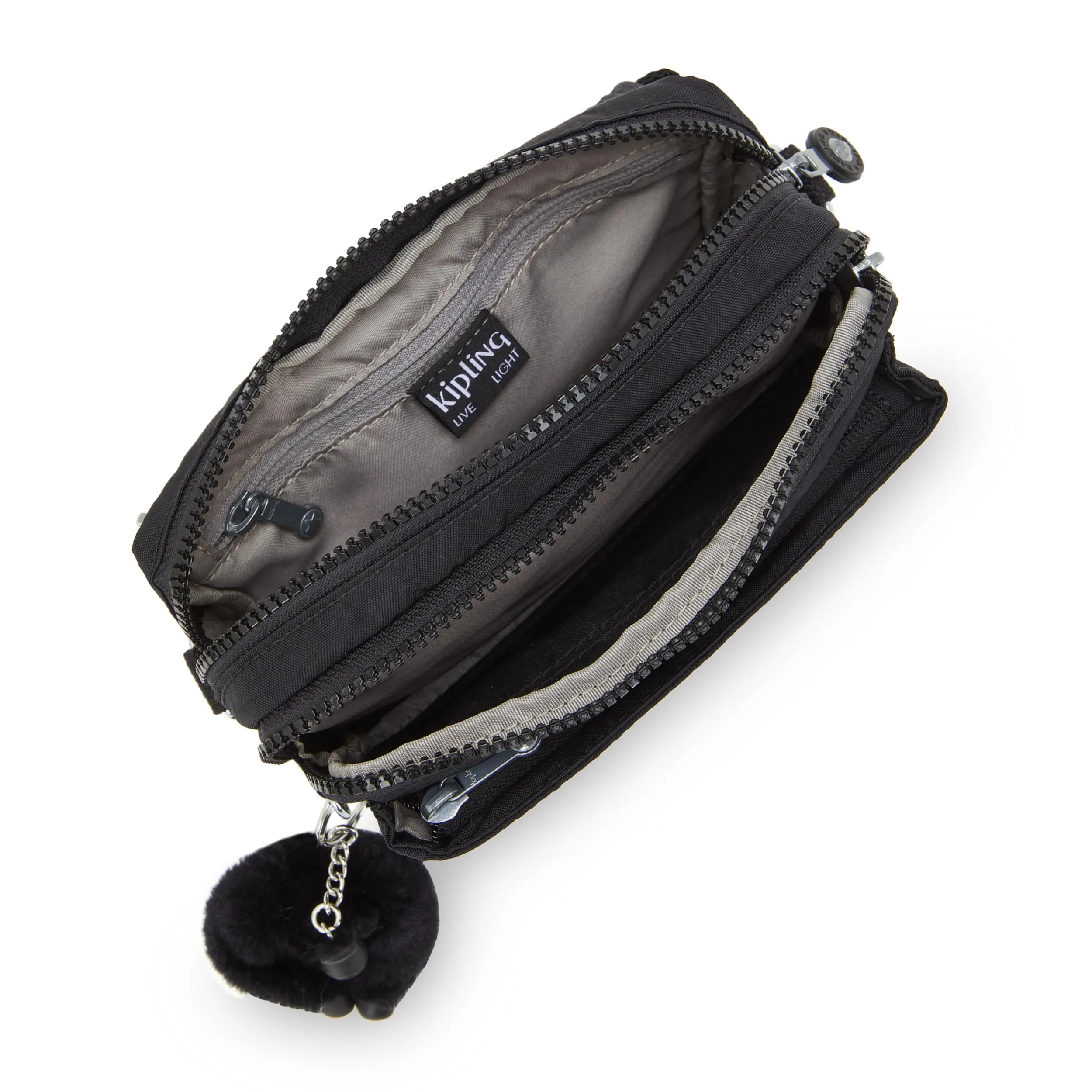 Kipling Abanu Multi Borsa a tracolla trasformabile in marsupio, Black Noir - immagine 7