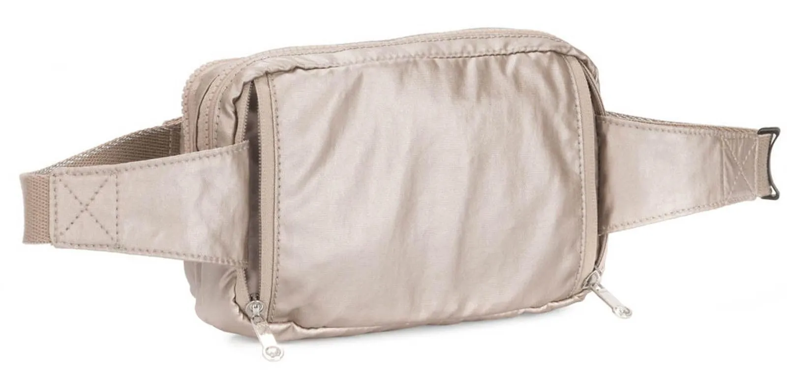 Kipling Abanu Borsa a tracolla trasformabile in marsupio, Metallic Glow (Argento) - immagine 4