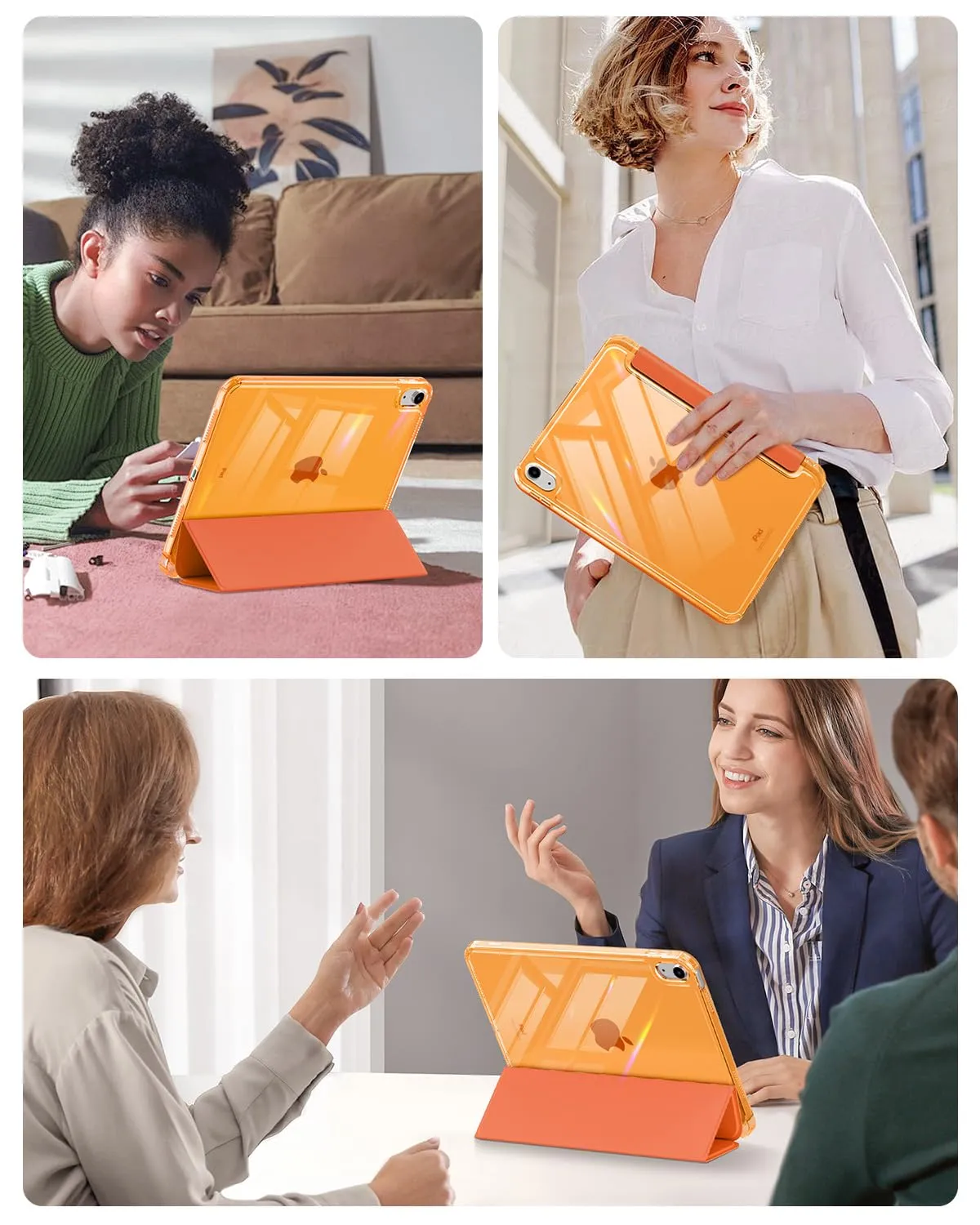 MoKo Cover per iPad 11ª Gen 11" e iPad 10ª Gen 10,9", Arancione - immagine 9