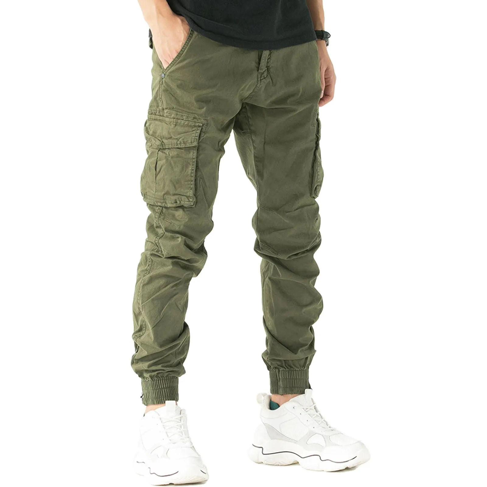 Toocool Pantaloni Cargo Militari Uomo in Cotone G6538 - Verde Estivo, Taglia 42 - immagine 1