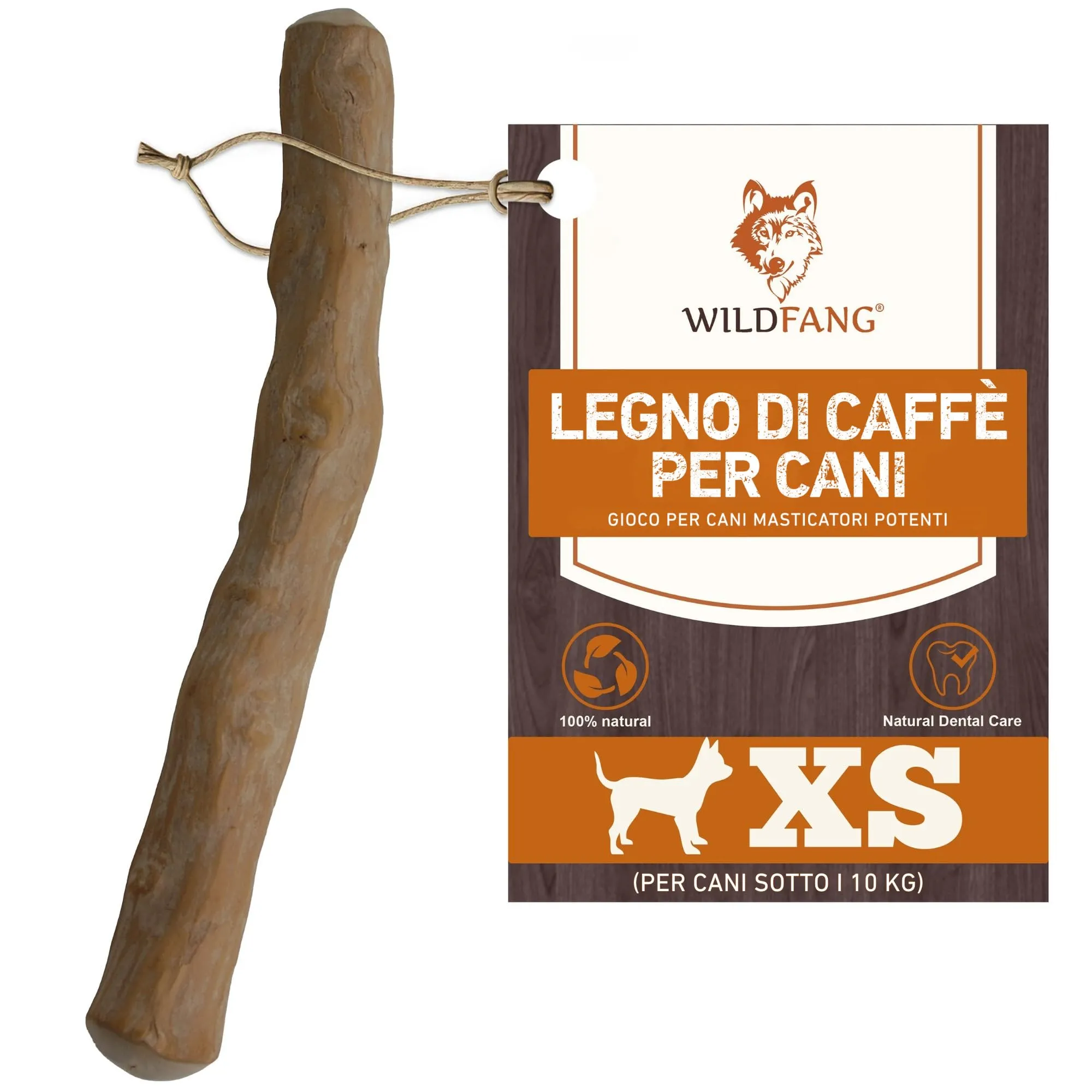 Wildfang Legno di Caffè per Cani, Taglia XS (fino a 10 kg), Confezione da 1 - immagine 1