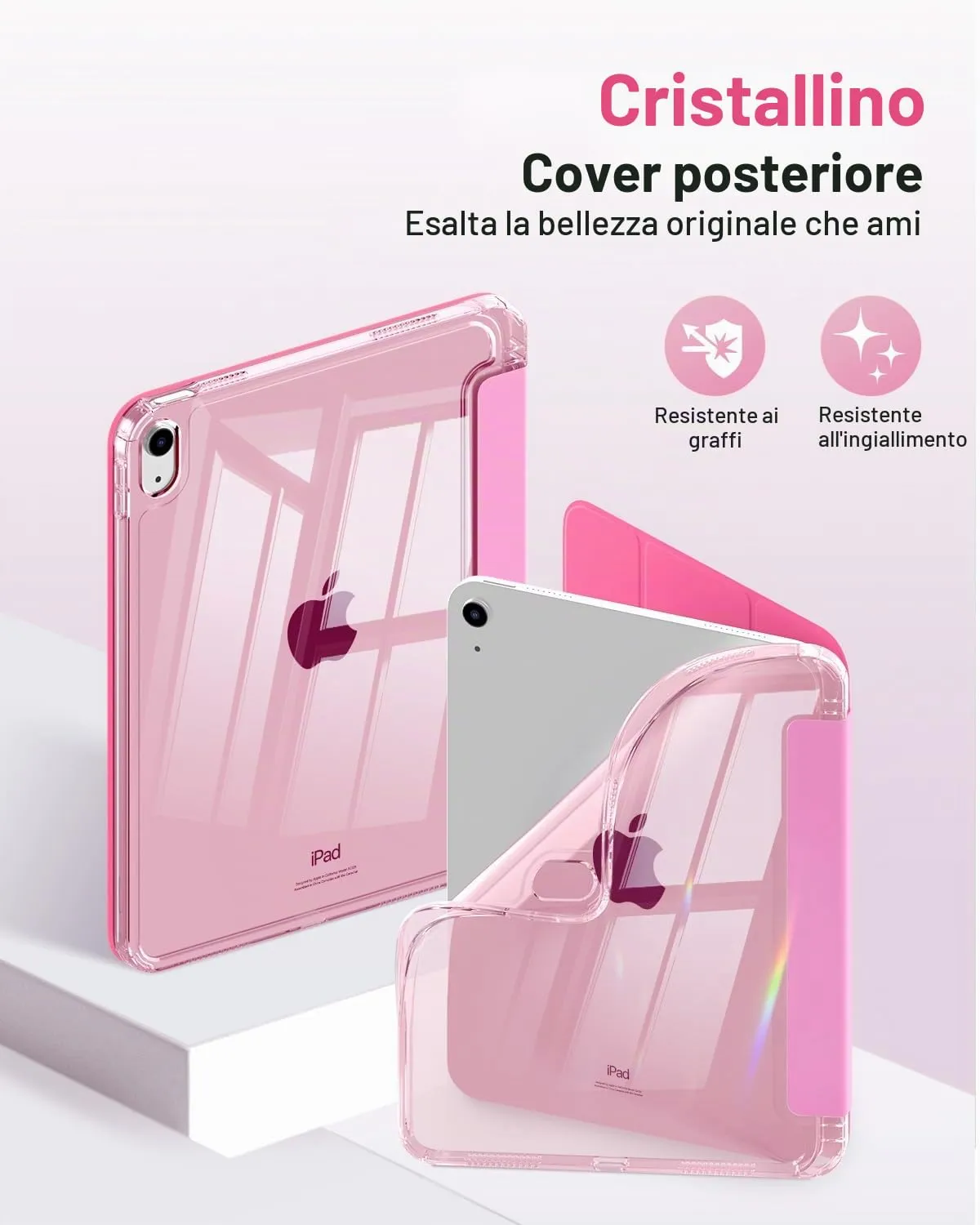 MoKo Cover per iPad 11a Gen 11" e iPad 10a Gen 10.9", Peonía - immagine 3
