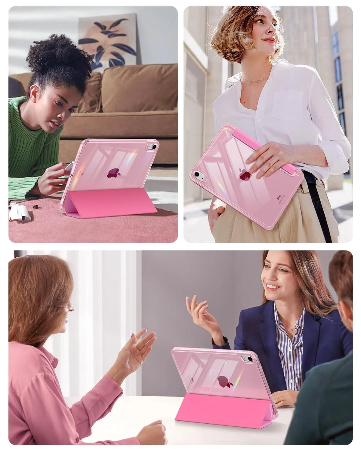 MoKo Cover per iPad 11a Gen 11" e iPad 10a Gen 10.9", Peonía - immagine 9