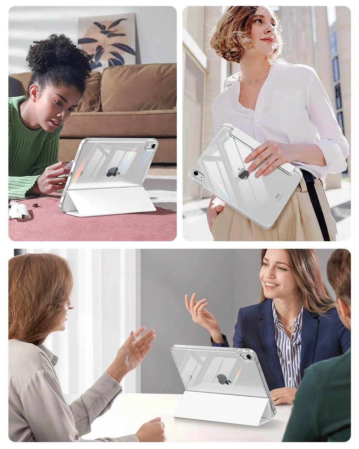 MoKo Cover per iPad 11a Gen 11" e iPad 10a Gen 10.9", Bianco - immagine 9