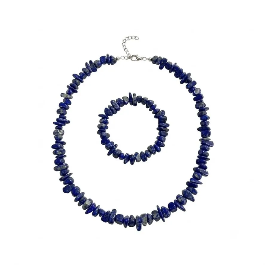 Alchimia Set Collana e Bracciale in Lapislazzulo Naturale - immagine 5