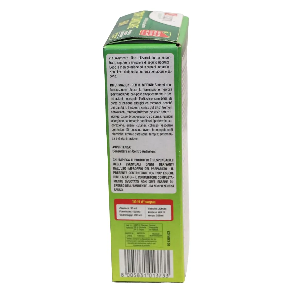 Zapi Zanzare Bia Verde Insetticida Concentrato per Esterno, 250 ml - immagine 3