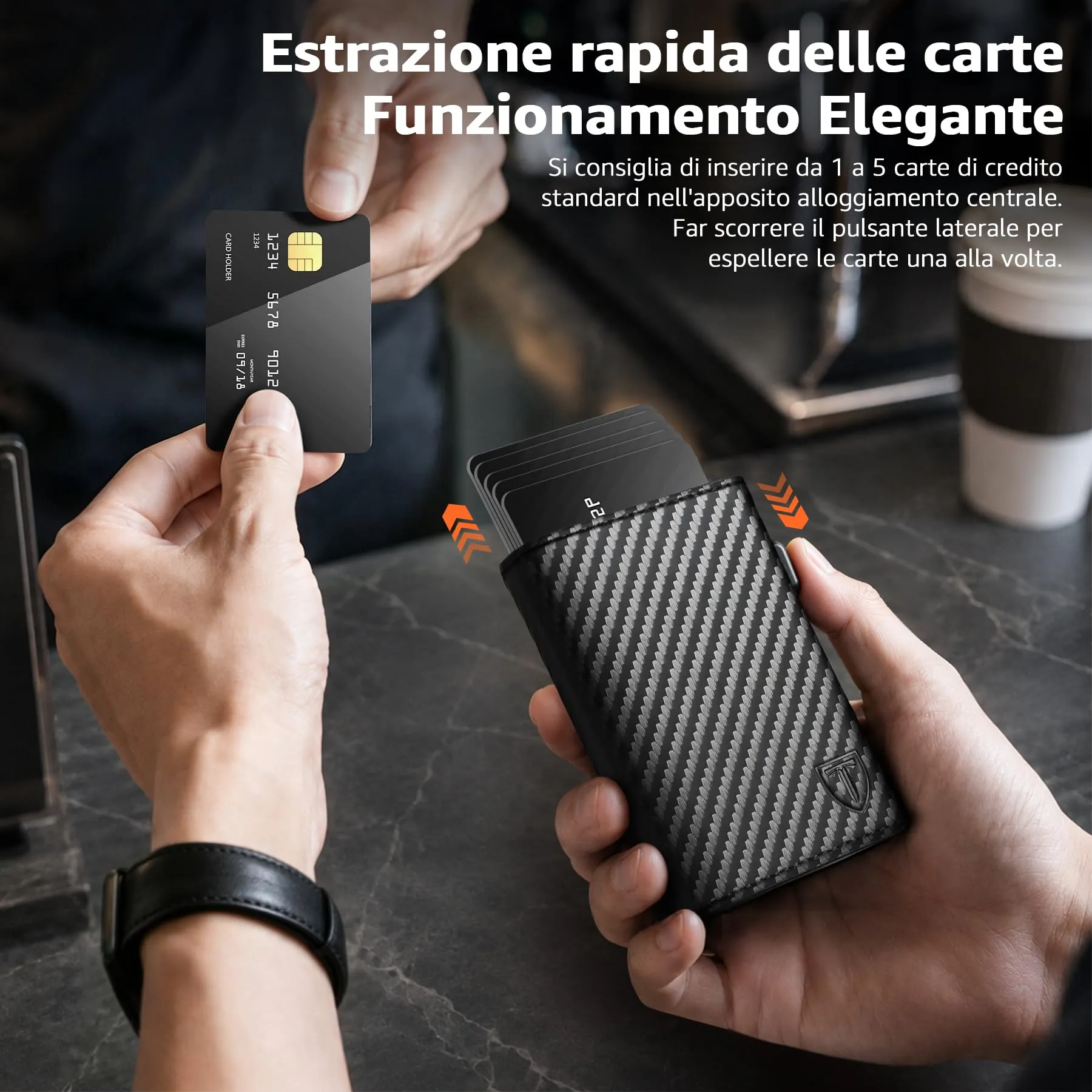 TEEHON Portafoglio da uomo - immagine 5