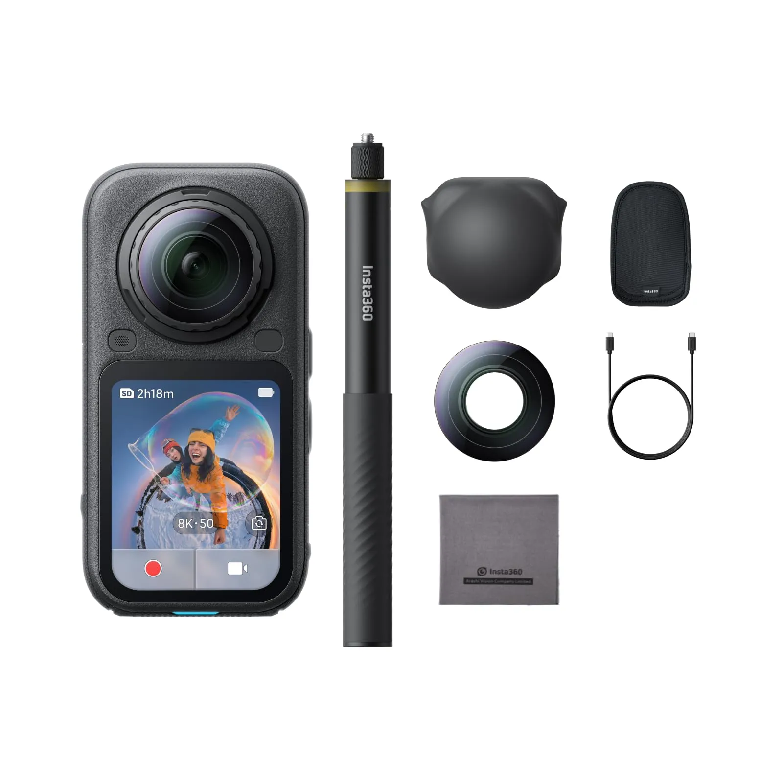 Insta360 X6 Pack Essenziale - Action Cam 360 8K con Sensori da 1/1,1’’ - immagine 1