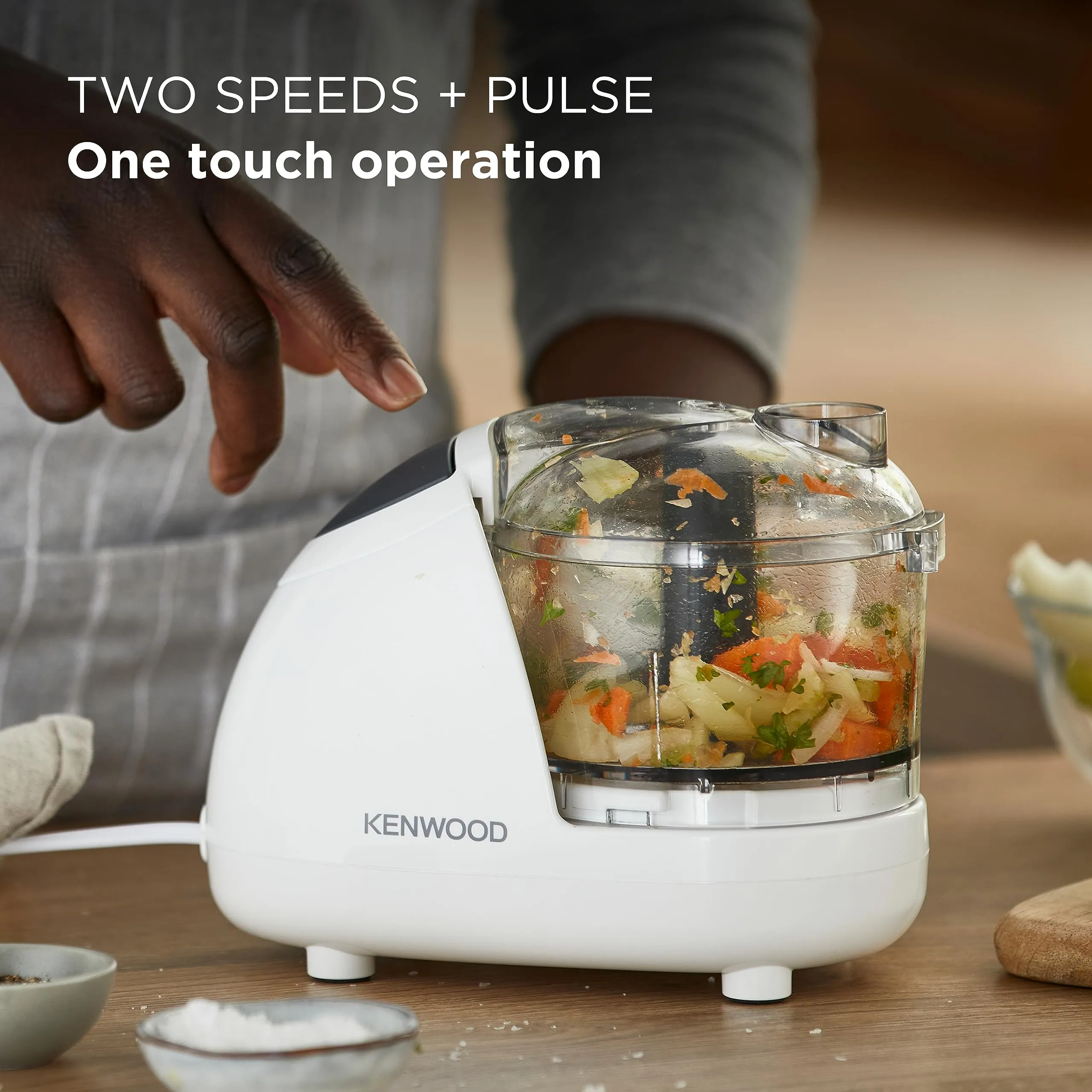 Kenwood CH180B Mini Tritatutto, 300W, 0.35L, Bianco - immagine 3