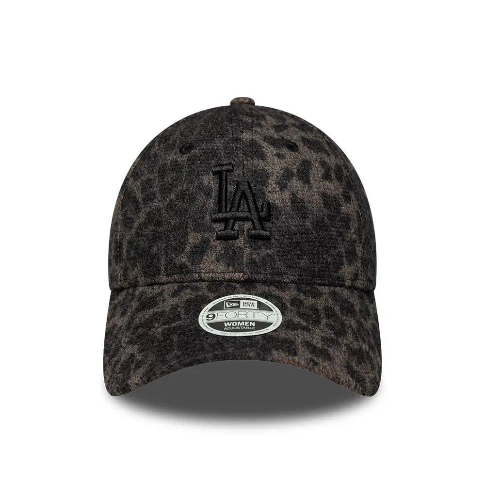 New Era Los Angeles Dodgers Cosy Leopard 9Forty Cap Nero - immagine 2