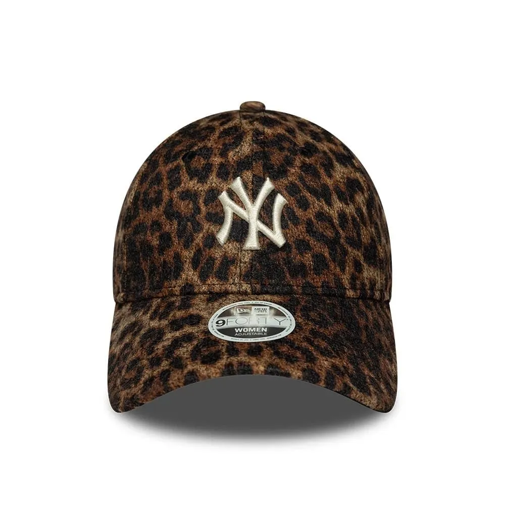 New Era New York Yankees 9Forty Leopard Cap Brown - immagine 2