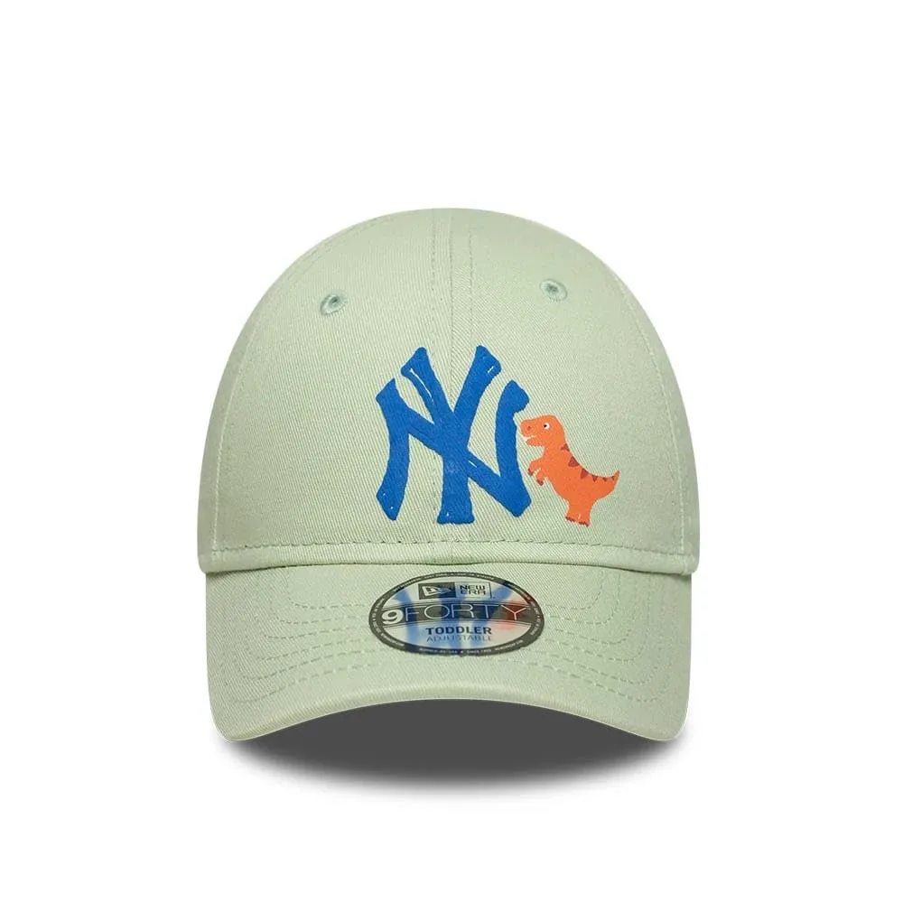 New Era New York Yankees Dino Toddler 9Forty Cap Verde Pastello - immagine 2