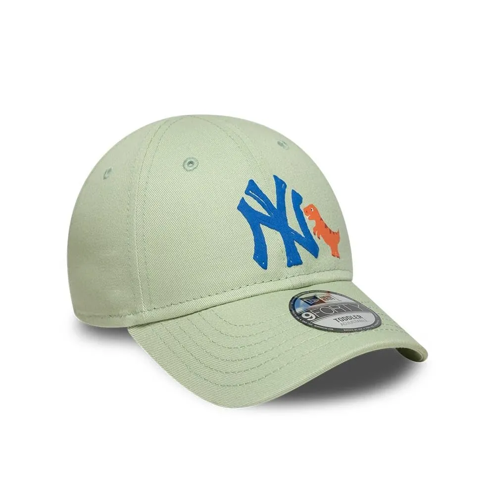 New Era New York Yankees Dino Toddler 9Forty Cap Verde Pastello - immagine 3