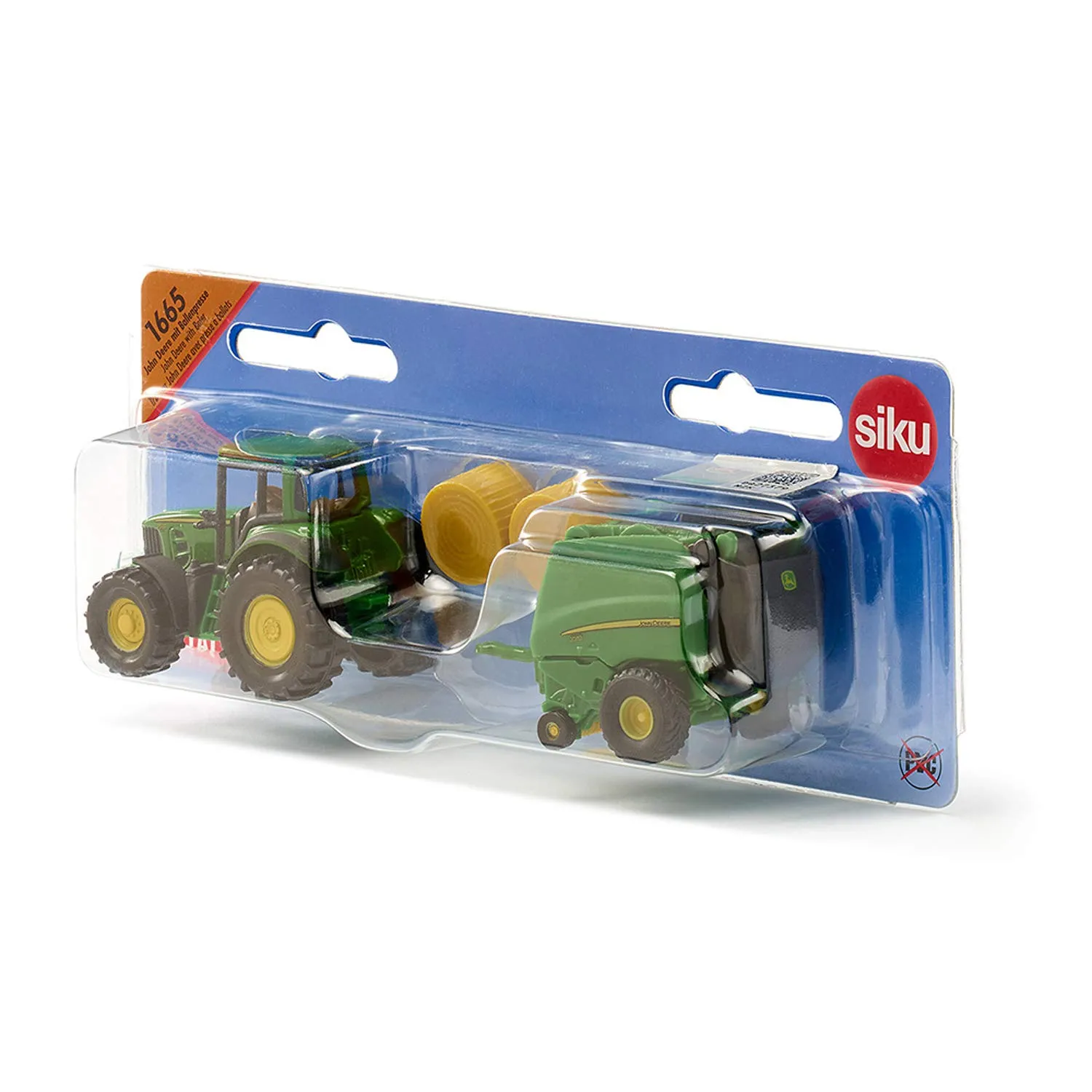 Siku 1665 Trattore John Deere con pressa per balle - immagine 7