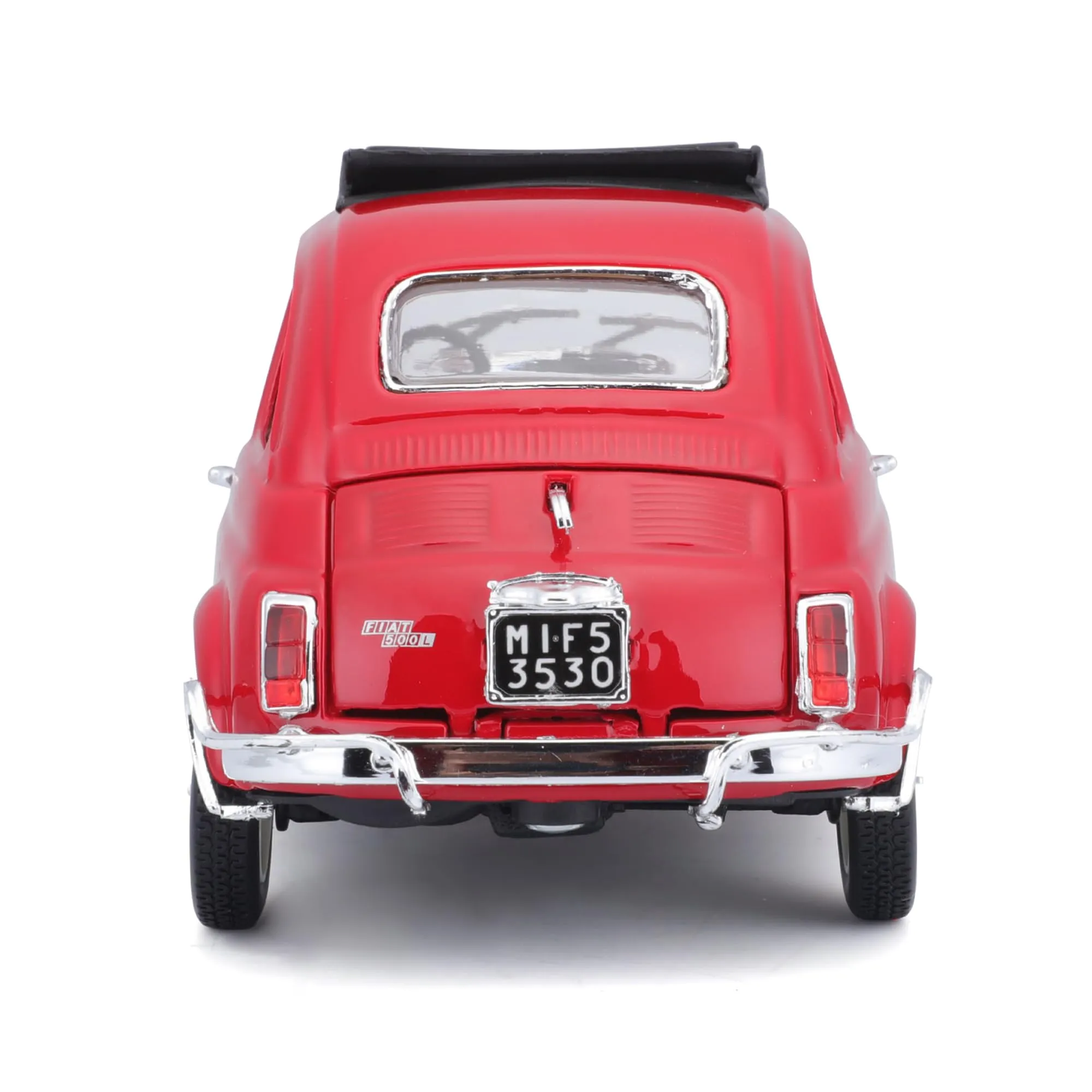Bburago Fiat 500L (1968) Scale 1:21 Die-Cast Model Car - Light Blue - immagine 3