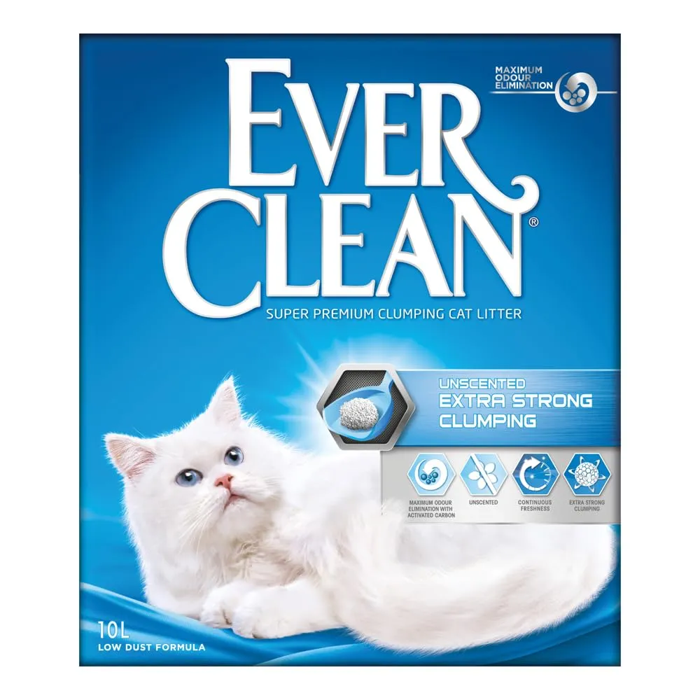 Ever Clean Lettiera Agglomerante Extra Forte Non Profumata, 10 Litri - immagine 1