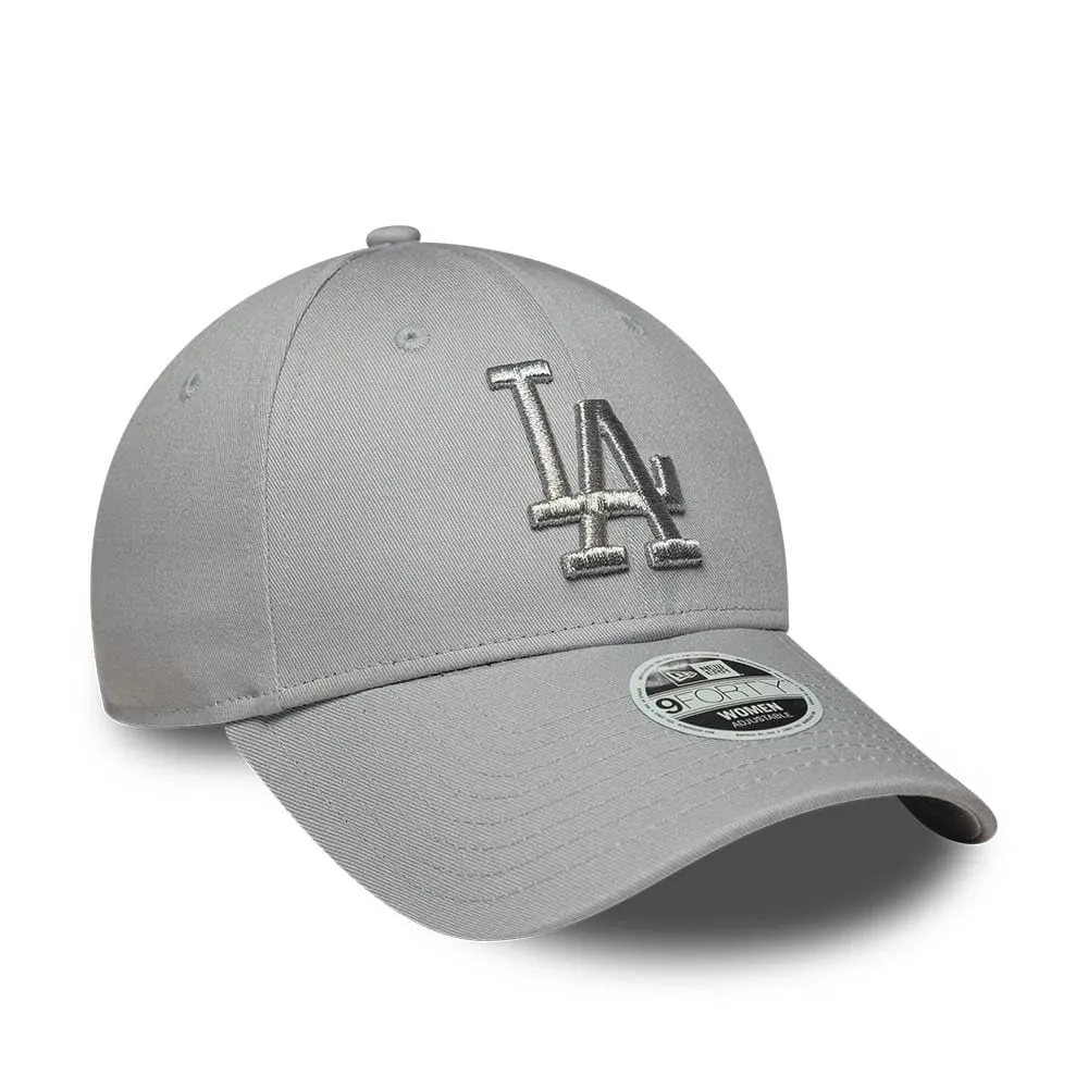 New Era Los Angeles Dodgers Metallic 9Forty Cappellino Grigio - immagine 3