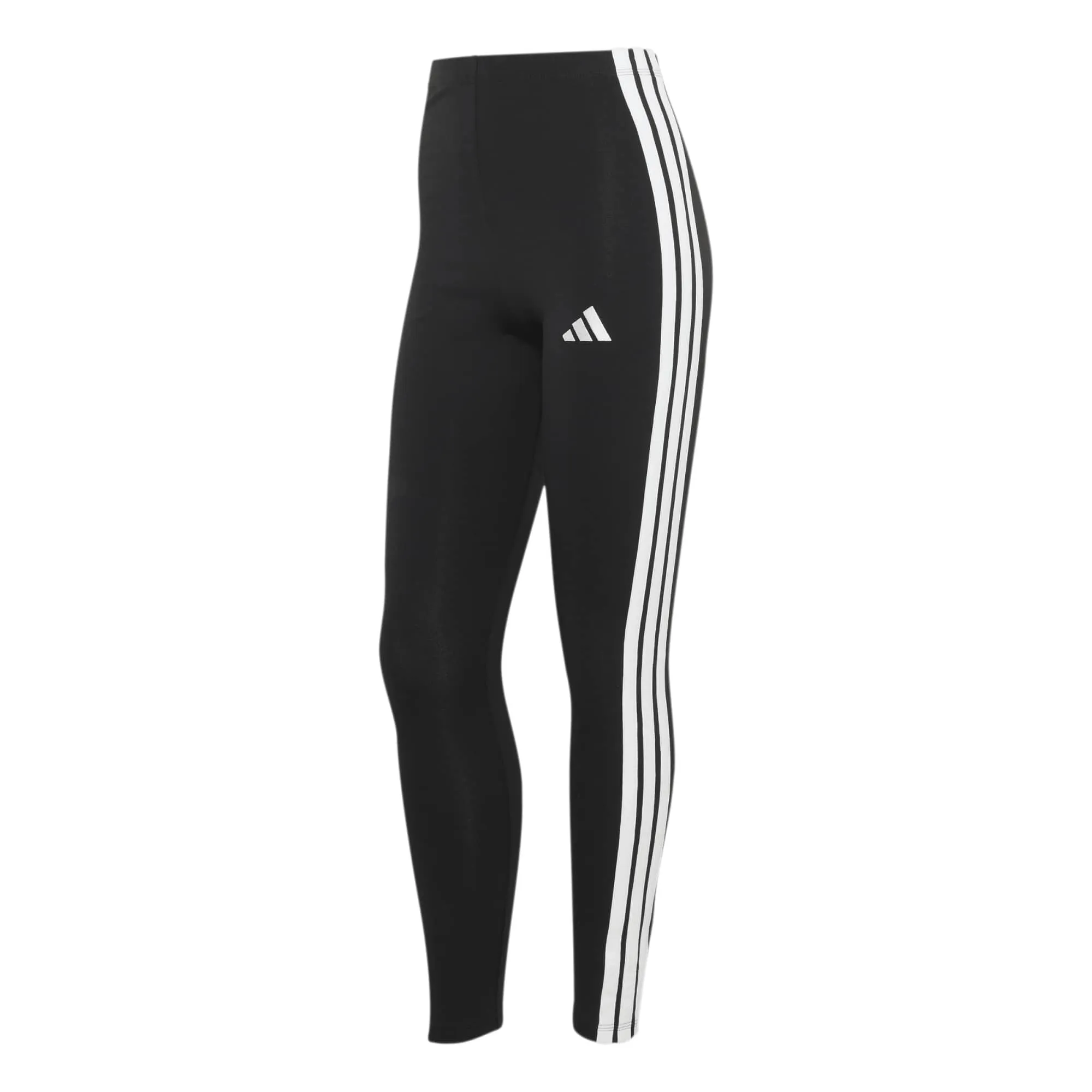 adidas Essentials 3-Stripes Cotton Leggings, Black/White, M - immagine 1