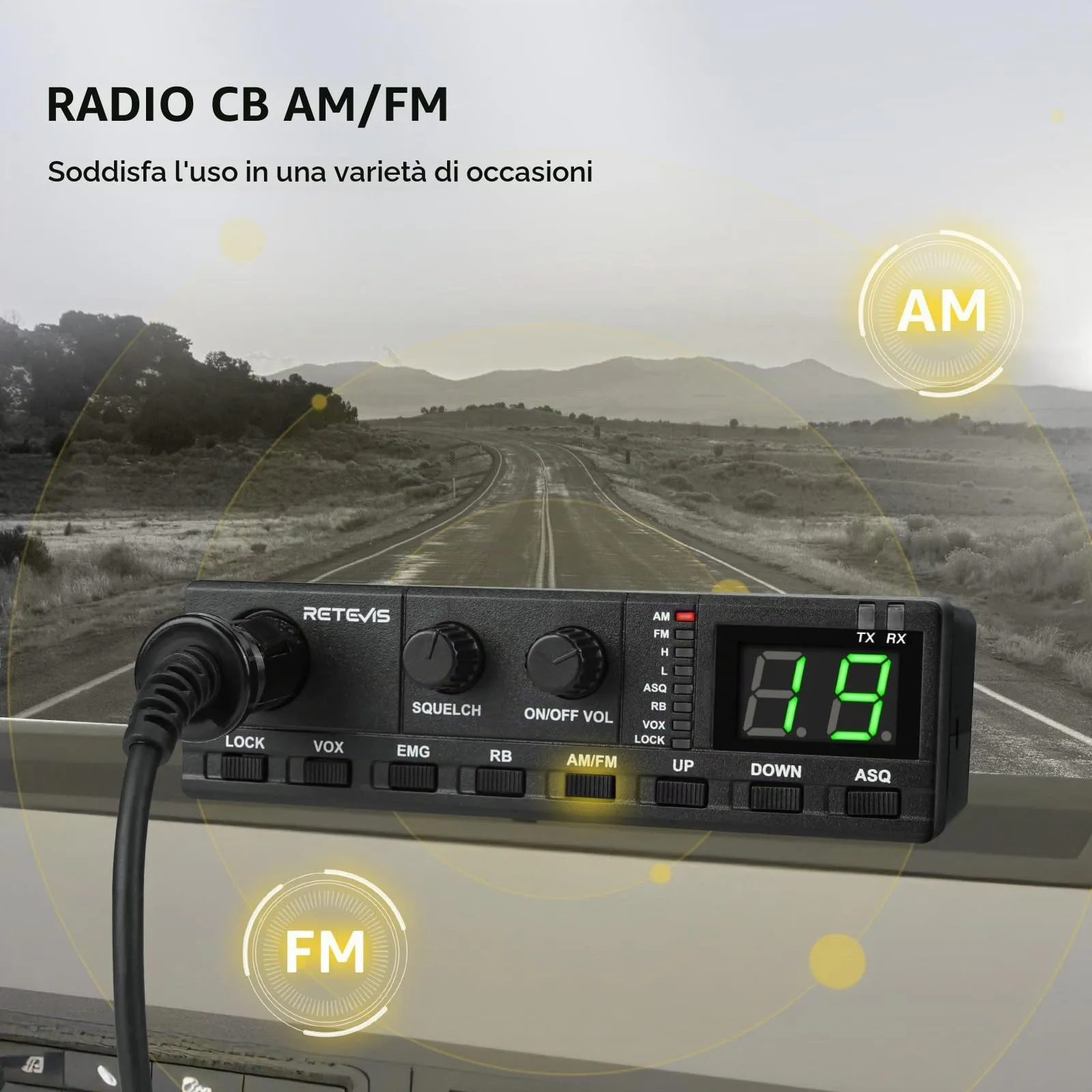 Retevis MB62 Radio CB Kit con Antenna - immagine 2