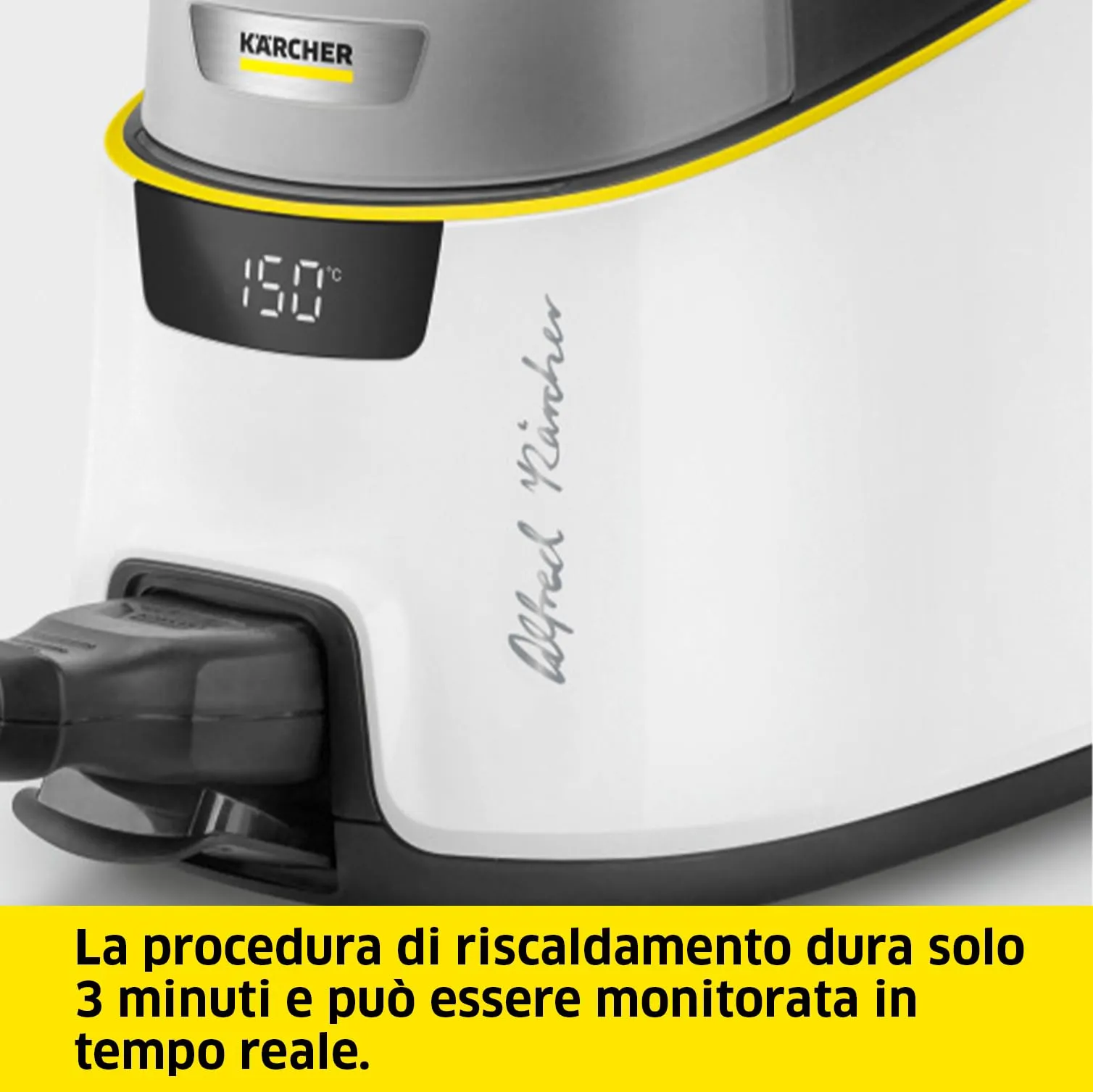Kärcher SC 5 Deluxe Signature Line Pulitore a Vapore con VapoHydro, 4 bar, Serbatoio 0,5 l + 1,3 l, Set Pavimenti, Ugelli e Spazzole - immagine 3