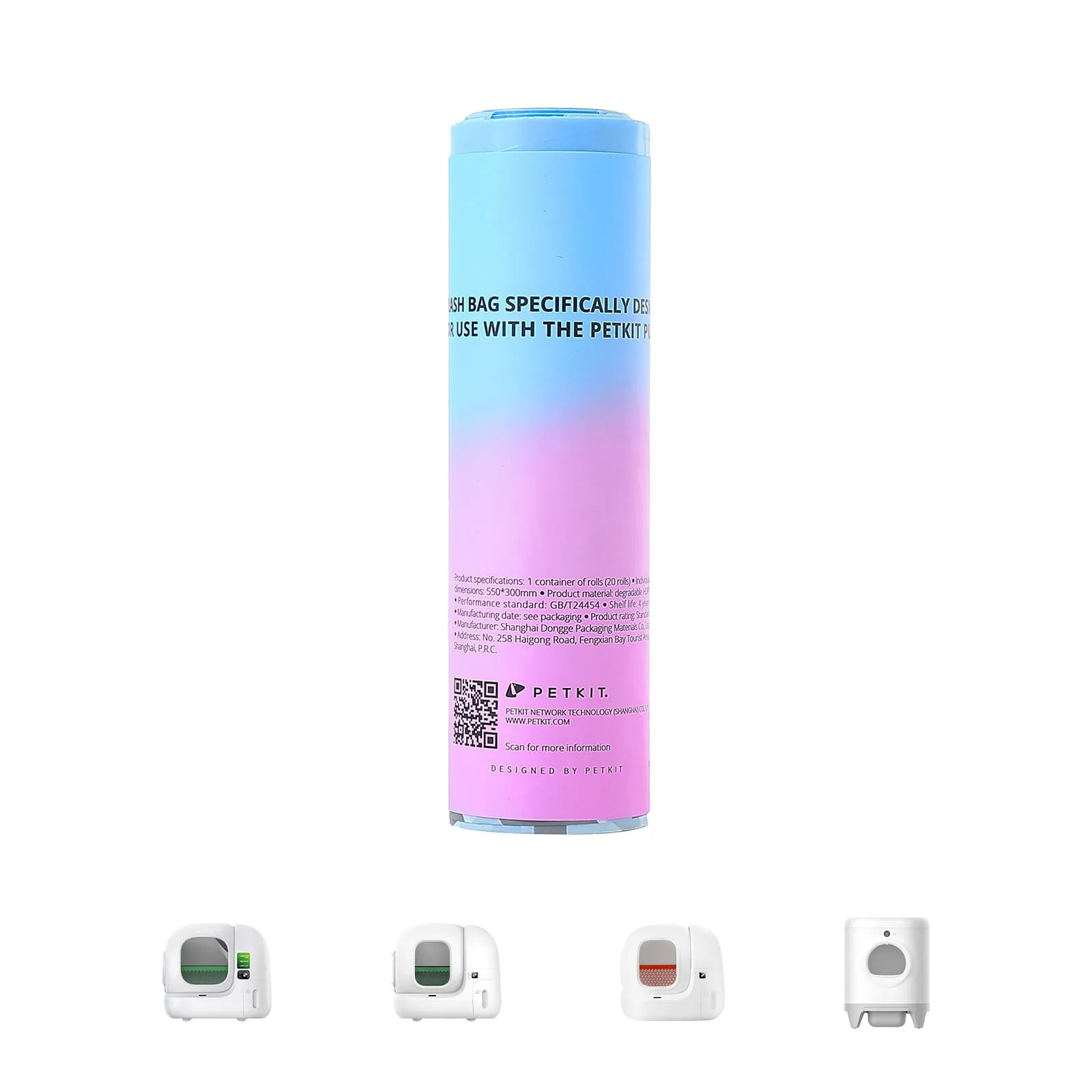 PETKIT Sacchetti per Escrementi per Gatti per PURA Max 2 e PURA X, 20 Pezzi - immagine 1