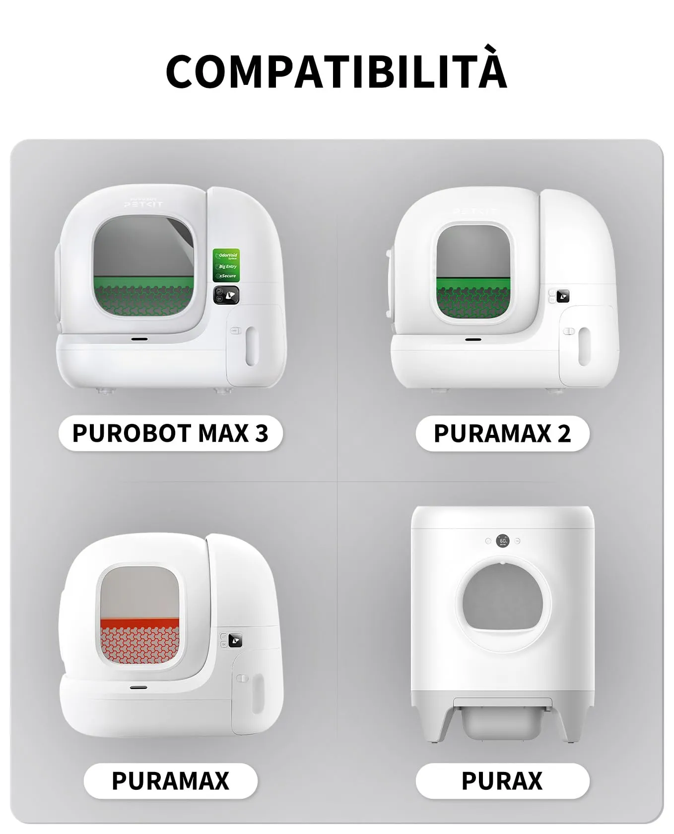 PETKIT Sacchetti per Escrementi per Gatti per PURA Max 2 e PURA X, 20 Pezzi - immagine 2