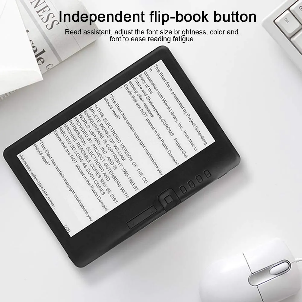 Demeras BK7019 E-reader 7 pollici, 4G RAM, Nero - immagine 6