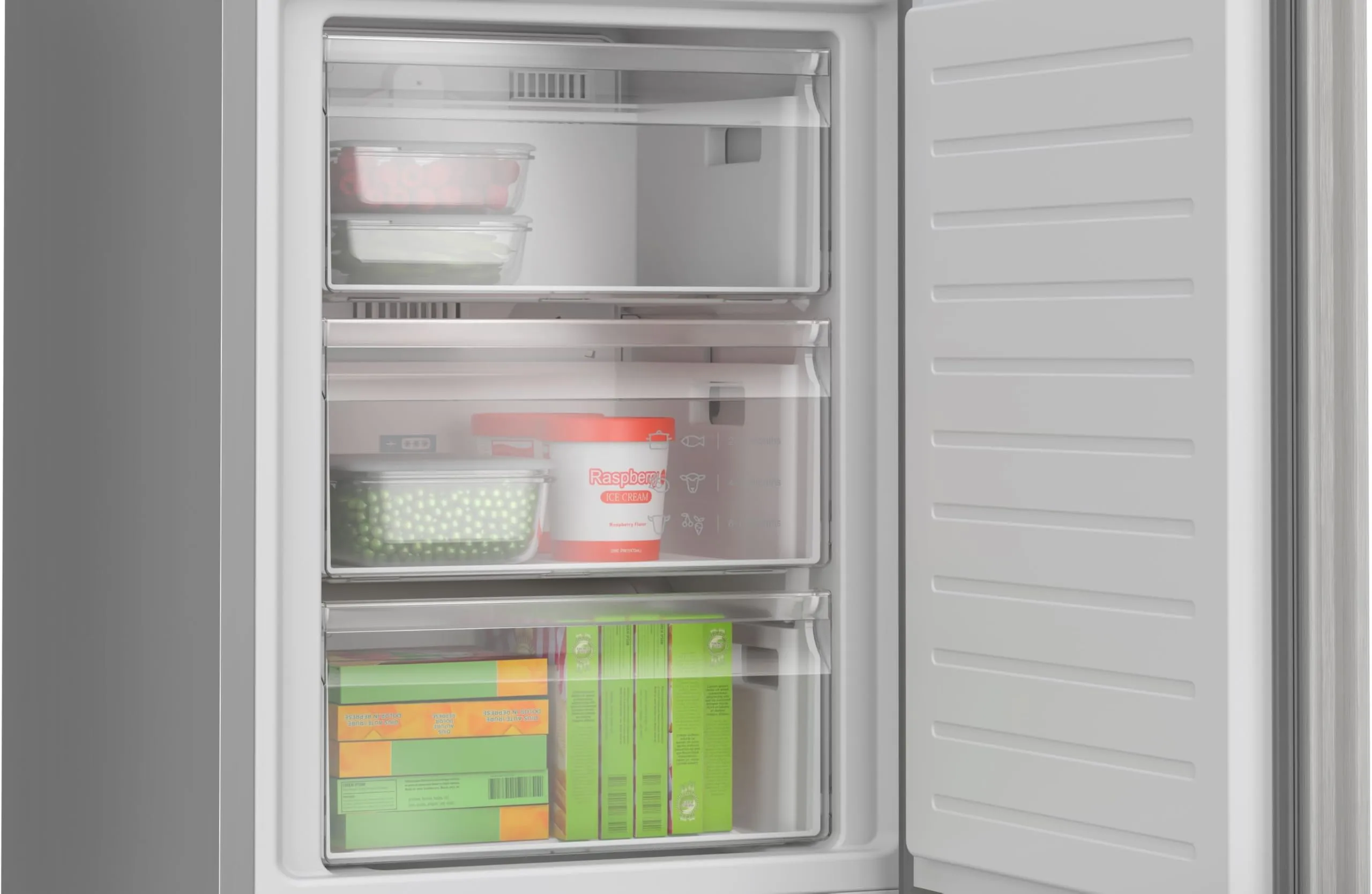 Bosch KGN397LDF Serie 4 Frigorifero Total No Frost 203x60cm Silver Classe D - immagine 9