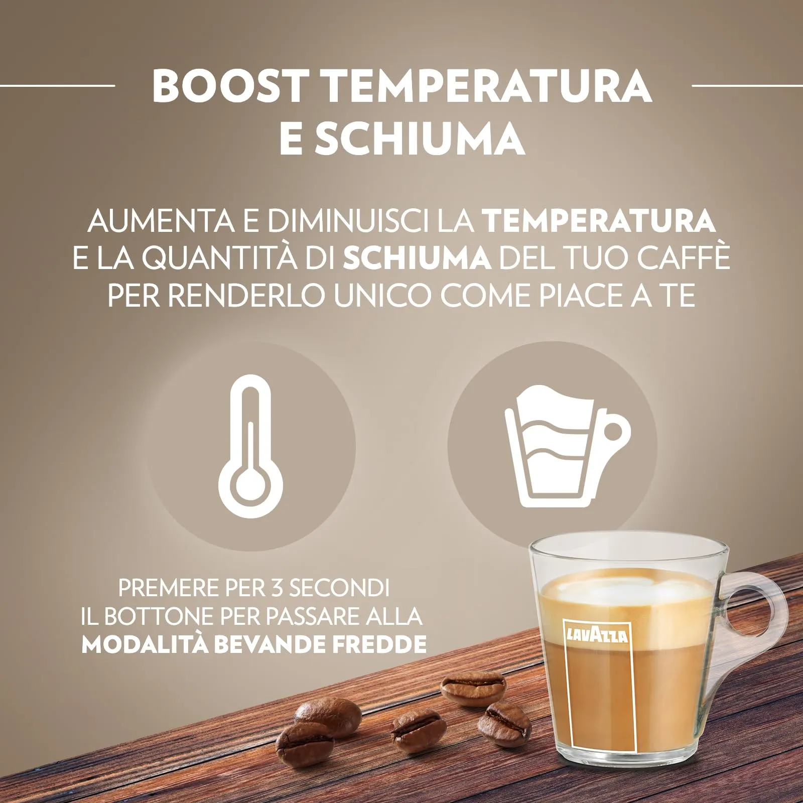 Lavazza A Modo Mio Deséa Macchina per Caffè White Cream con 88 Capsule Crema e Gusto Assortite - immagine 4