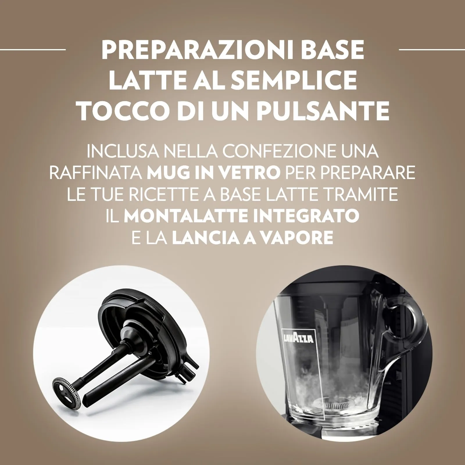 Lavazza A Modo Mio Deséa Macchina per Caffè White Cream con 88 Capsule Crema e Gusto Assortite - immagine 5