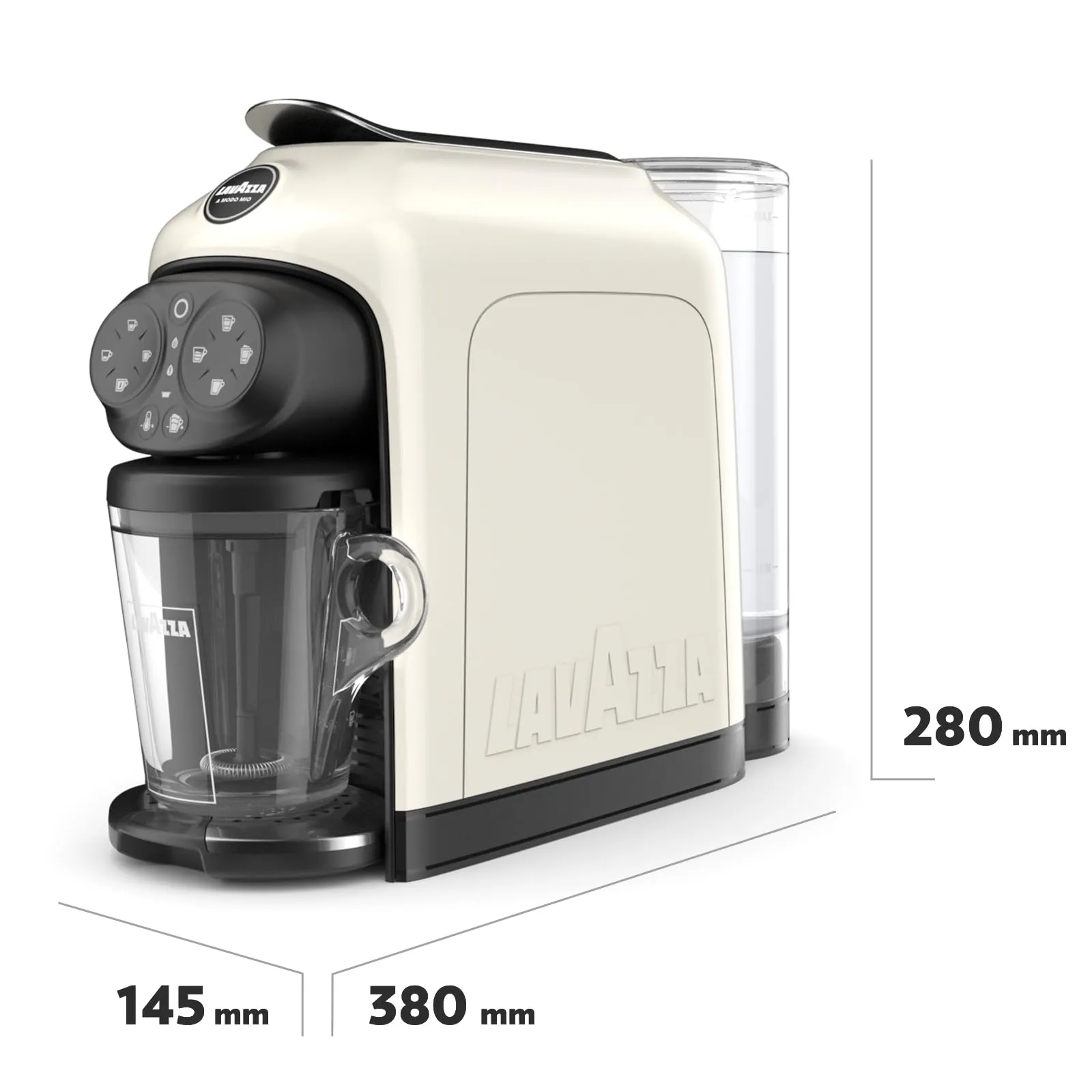 Lavazza A Modo Mio Deséa Macchina per Caffè White Cream con 88 Capsule Crema e Gusto Assortite - immagine 8