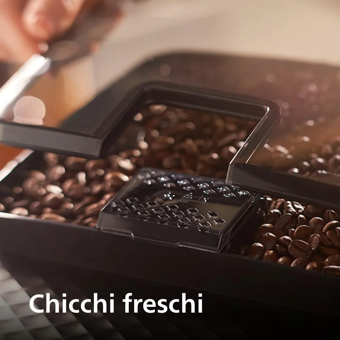 Philips 2200 Macchina Caffè Automatica EP2220/10, 2 bevande, Montalatte, Nero Satinato - immagine 6