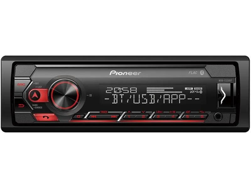 Pioneer MVH-S320BT Autoradio 1-DIN con RDS, Bluetooth, USB, AUX e Smart Sync - immagine 3