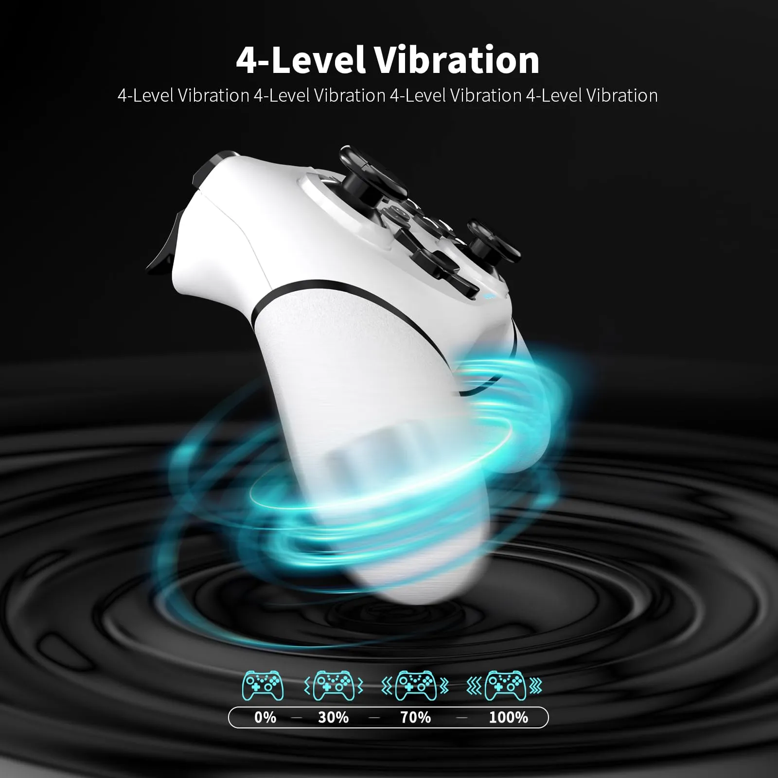 AceGamer Wireless Controller for Switch, Switch Lite, Switch OLED and PC (2pcs, Nero e Bianco) - immagine 3