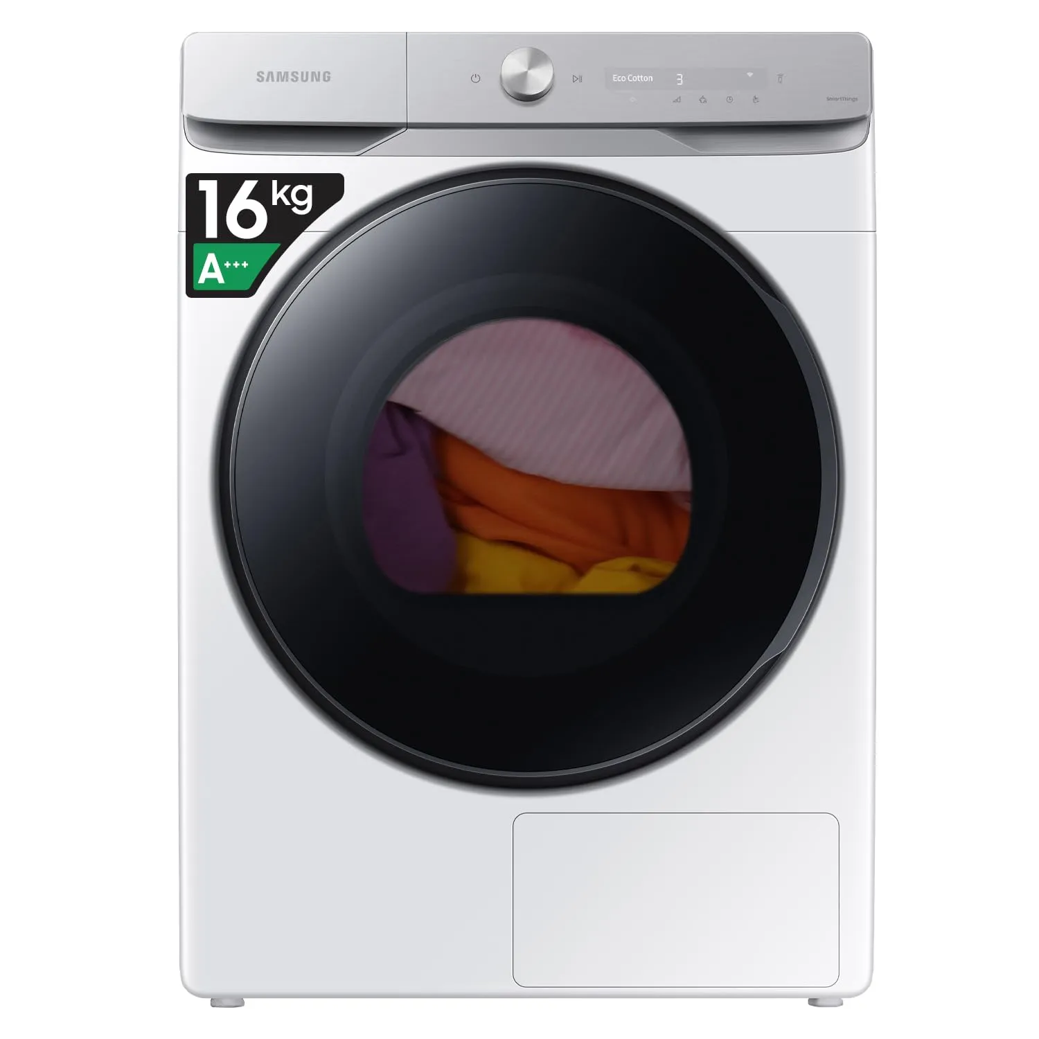 Samsung Asciugatrice DV16DG8600BW/U3, 16 kg, Pompa di Calore, Wifi, AI Dry, 68,6 x 98,4 x 84,4 cm - immagine 1