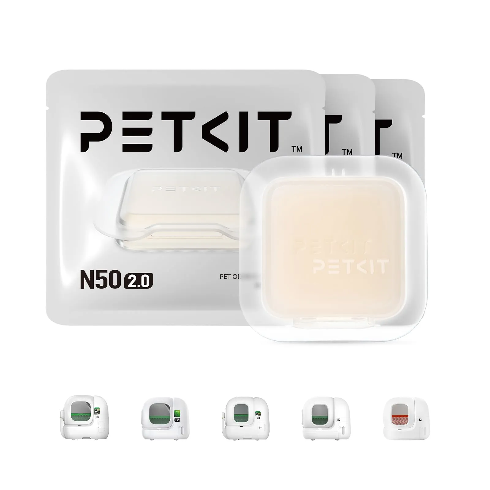 PETKIT Deodorante N50 2.0 per PURA MAX 2 e PUROBOT MAX PRO 2 (confezione da 3) - immagine 1