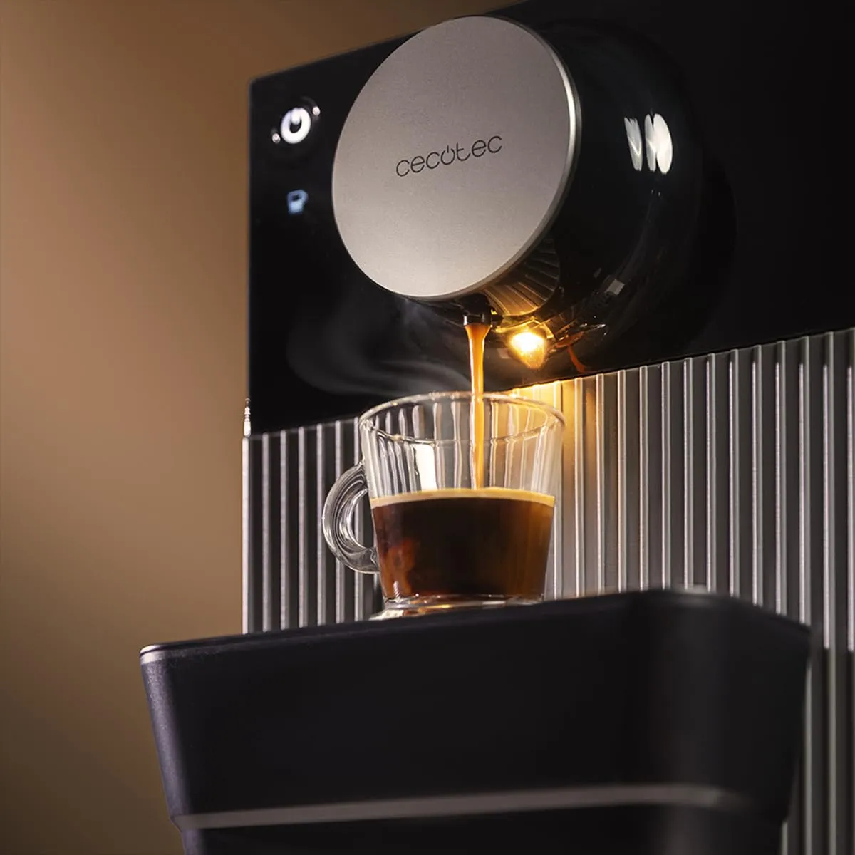 Cecotec Cremmaet Cube Macchina da Caffè Superautomatica, 1350W, 19 Bar, Sistema Thermoblock, 5 Livelli di Macinatura, Pannello Controllo Tattile - immagine 3