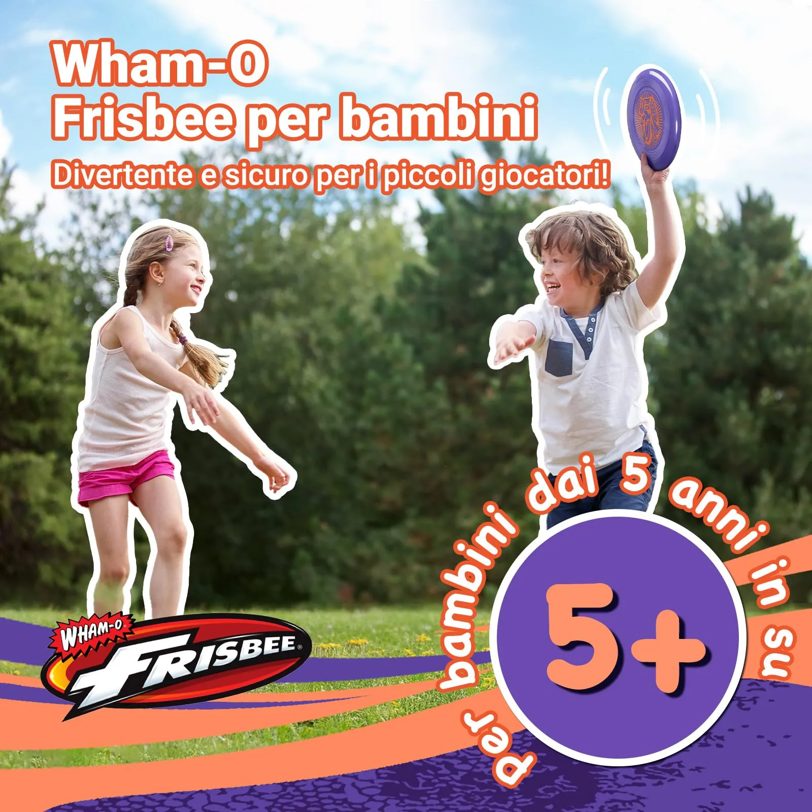 Wham-O Frisbee Dischi Volanti 70g, 22.86 cm, Set di 6 pezzi - immagine 2