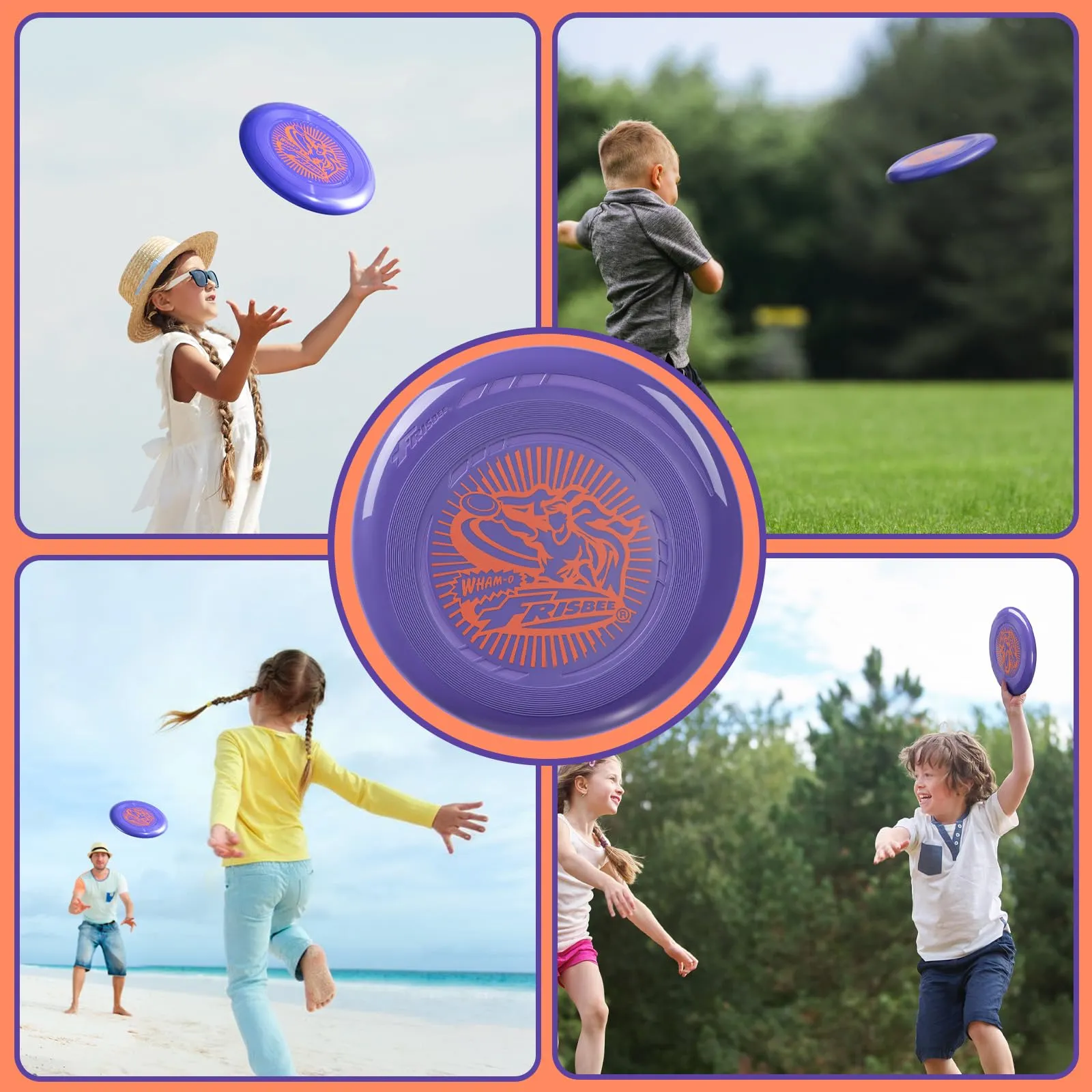 Wham-O Frisbee Dischi Volanti 70g, 22.86 cm, Set di 6 pezzi - immagine 7