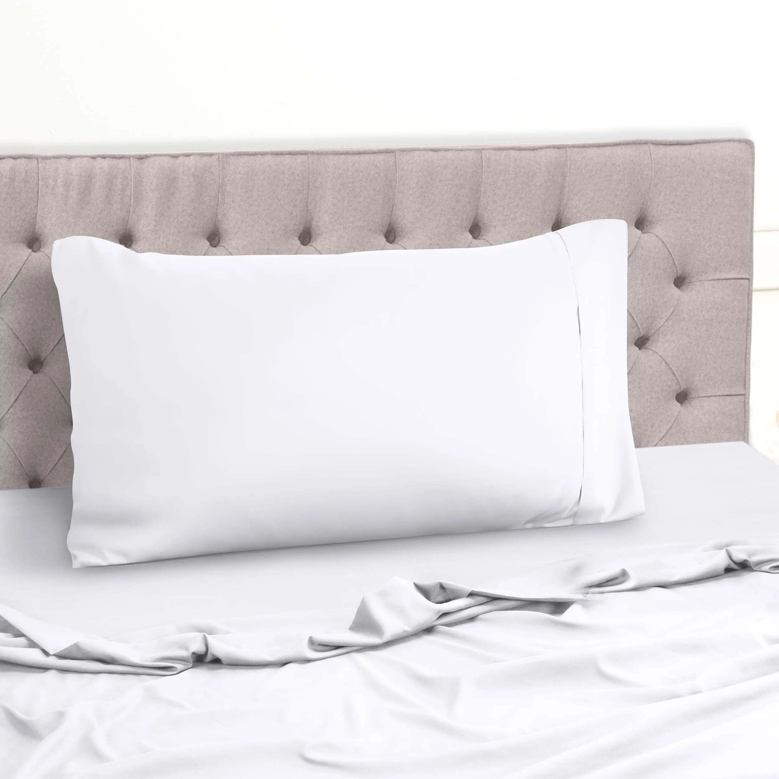Utopia Bedding Set Lenzuola Letto 3 Pezzi, 90x190cm, Bianca - immagine 6