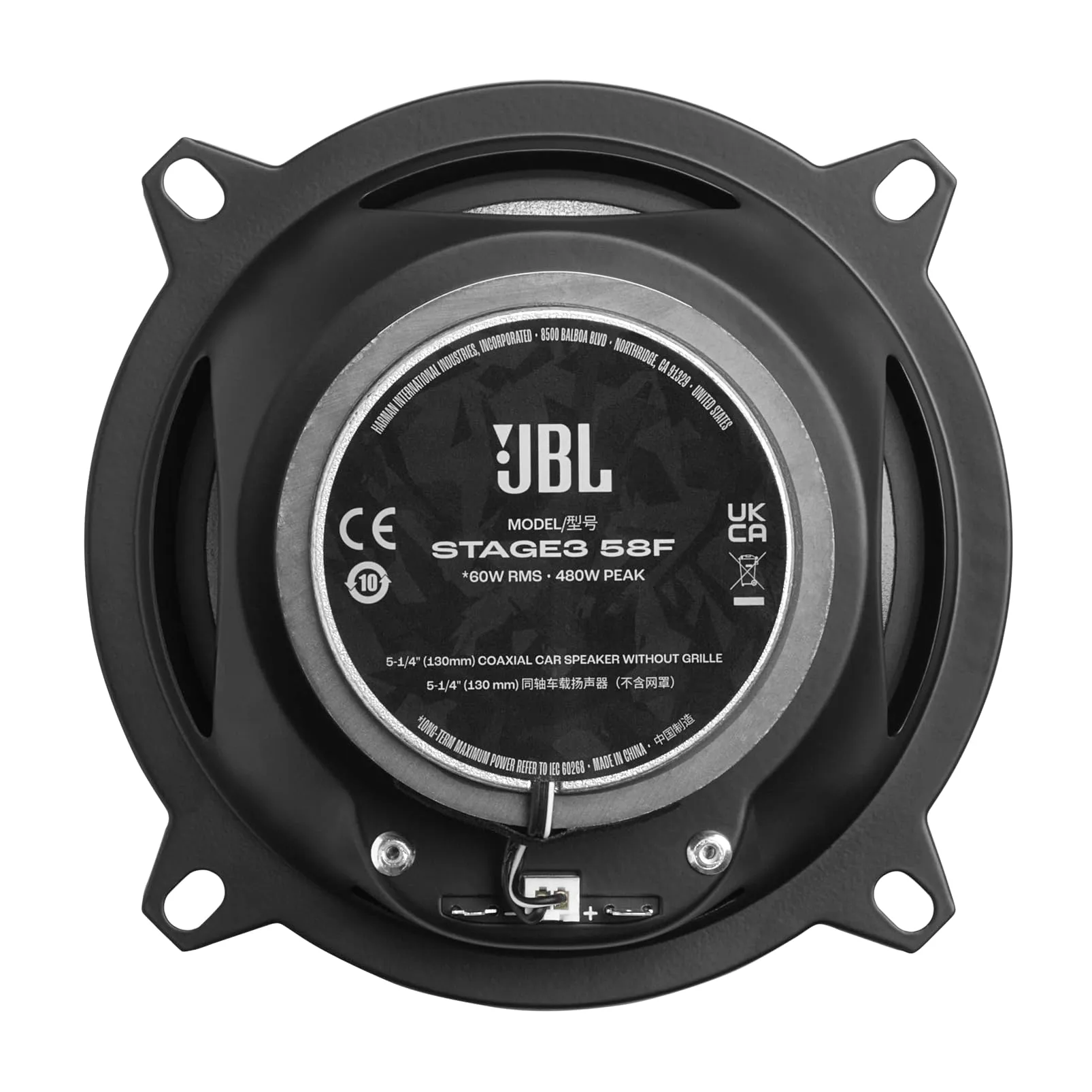 JBL Stage3 Gen2 58F 5.25" (13 cm) 2-Way Coaxial Car Speakers - immagine 4