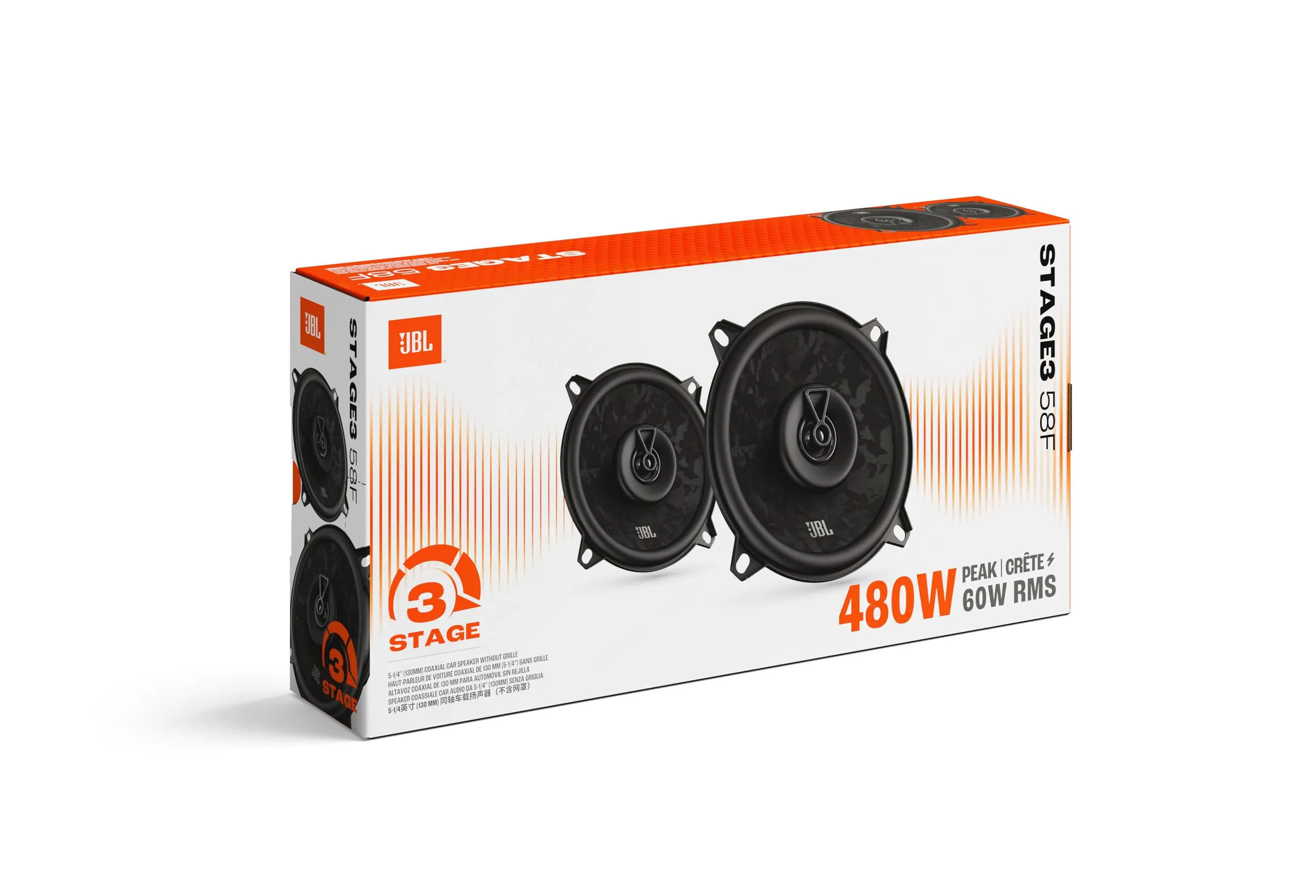 JBL Stage3 Gen2 58F 5.25" (13 cm) 2-Way Coaxial Car Speakers - immagine 13