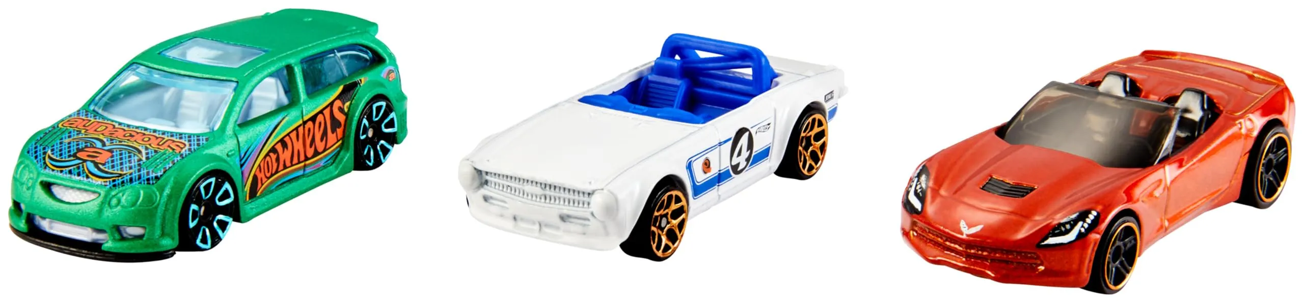 Hot Wheels Confezione da 3 macchinine in scala 1:64, K5904 - immagine 2