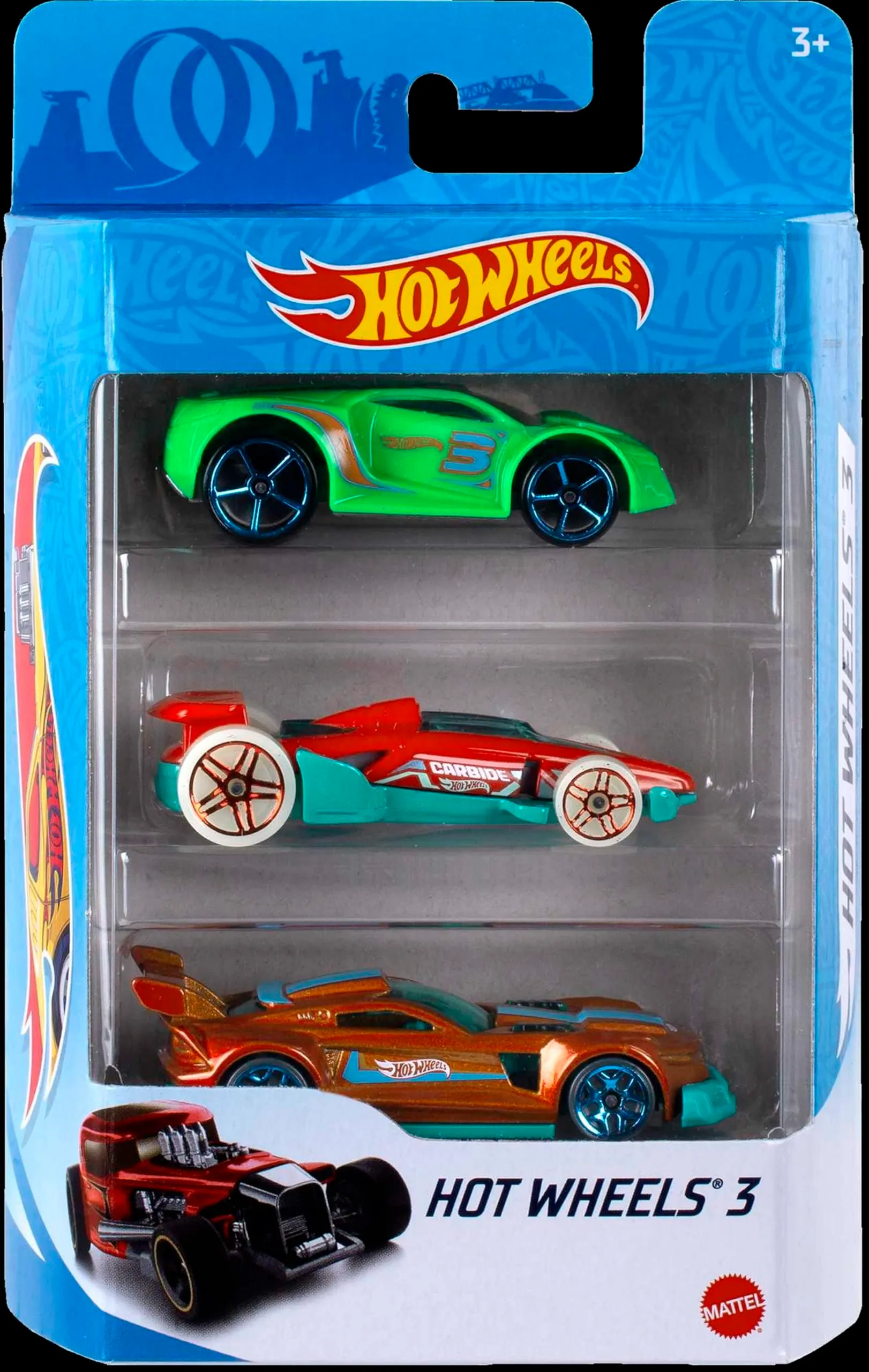 Hot Wheels Confezione da 3 macchinine in scala 1:64, K5904 - immagine 5