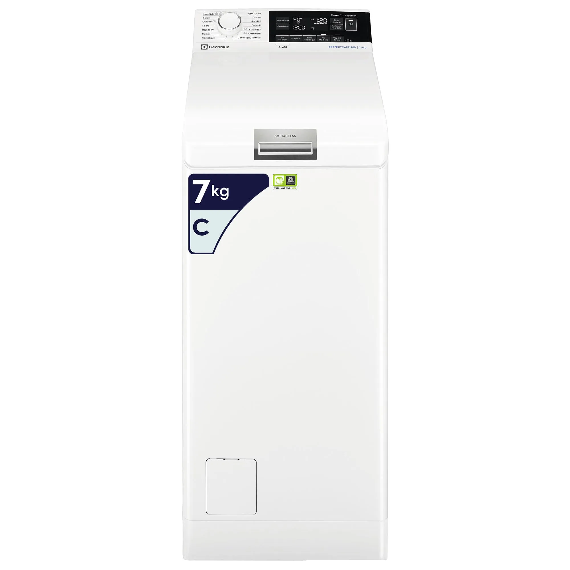 Electrolux PerfectCare 700 Lavatrice a Carica dall'Alto 7 kg, EW7T373S, Bianco - immagine 1