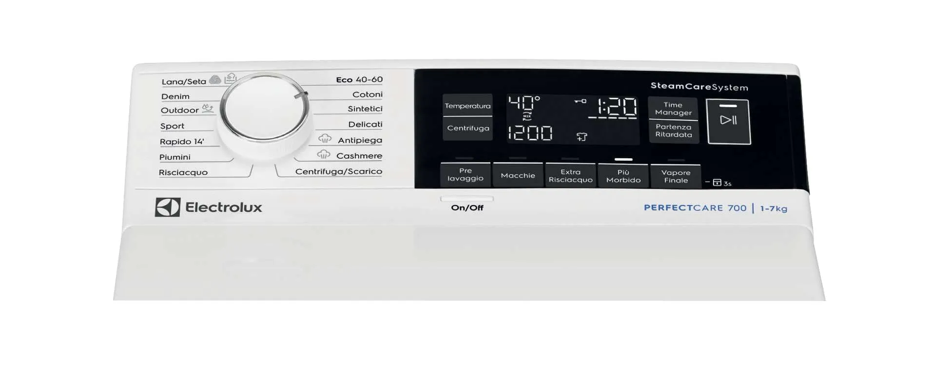 Electrolux PerfectCare 700 Lavatrice a Carica dall'Alto 7 kg, EW7T373S, Bianco - immagine 3