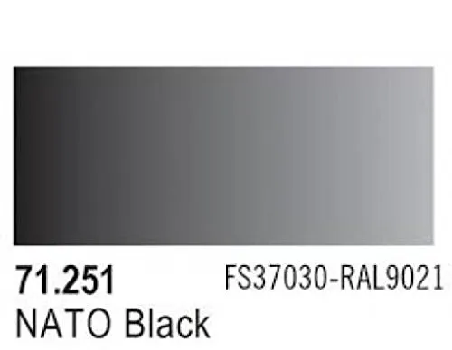Vallejo Model Air Acrylic Color, Nato Black, 17 ml - immagine 6
