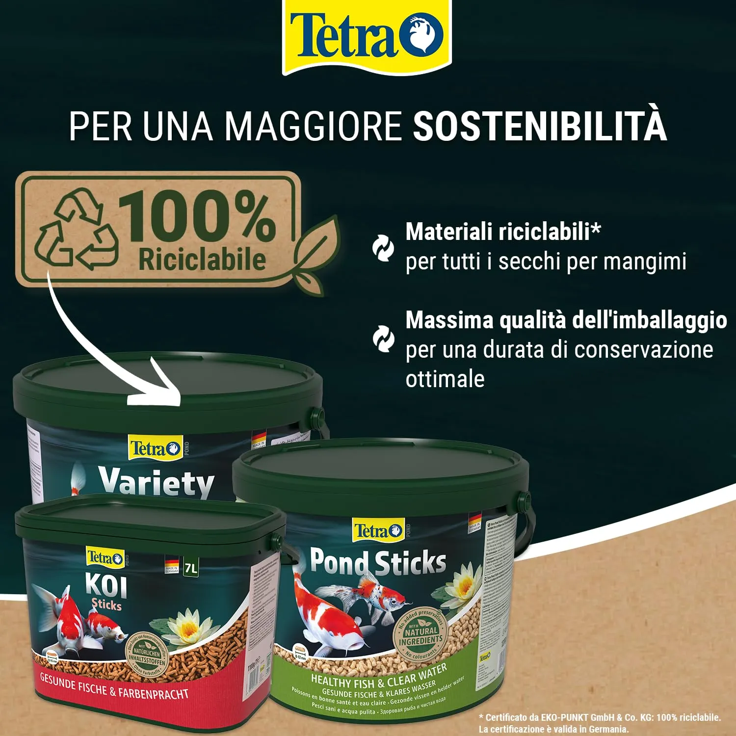 Tetra Pond Flakes Mangime per Pesci in Fiocchi, 10 L - immagine 7